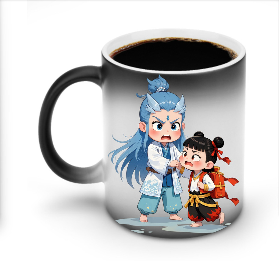 （画像用） Ne Zha 2 ナタ 魔童の大暴れ 温度変色マグカップ