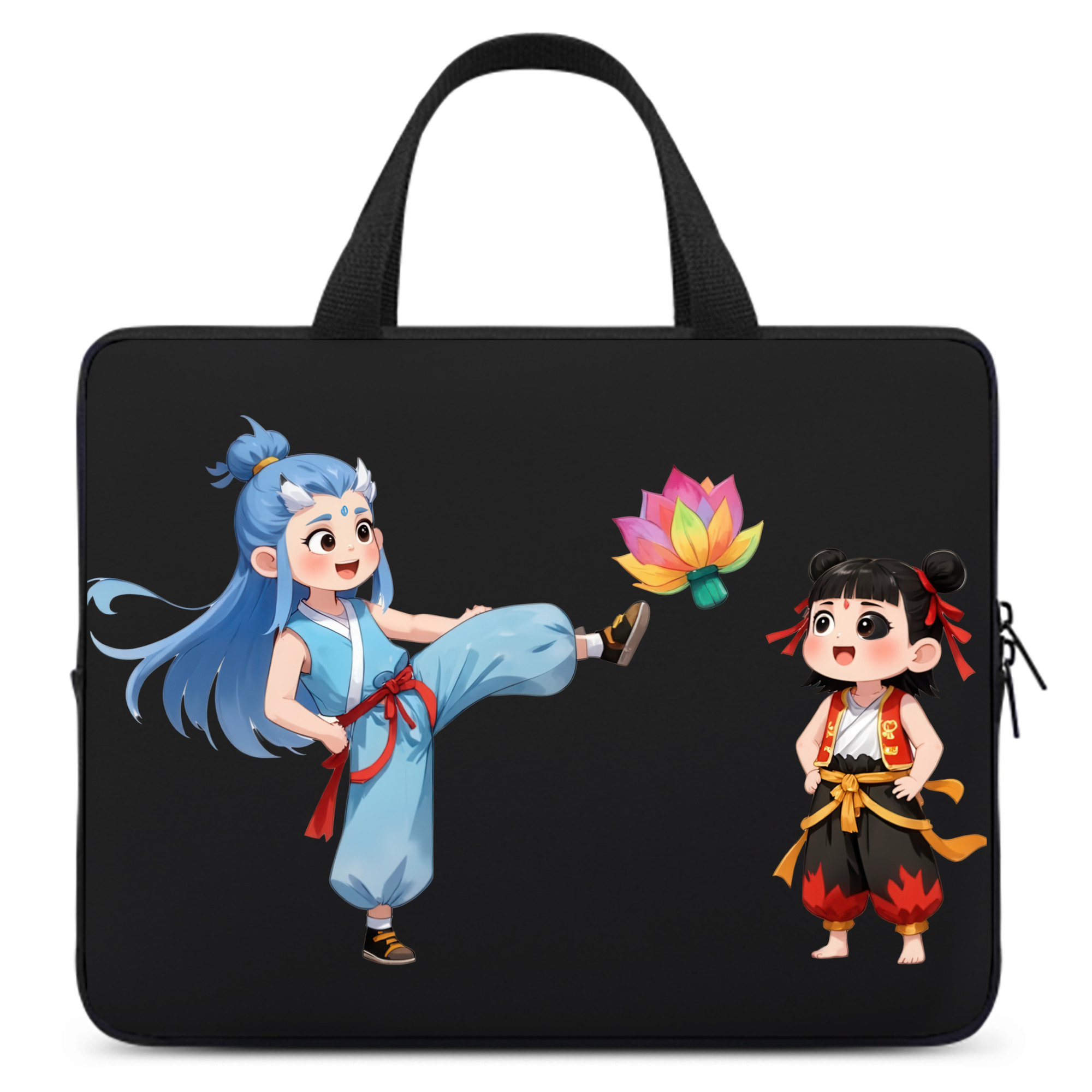 （画像用） Ne Zha 2 ナタ 魔童の大暴れ 手提げノートパソコンバッグ