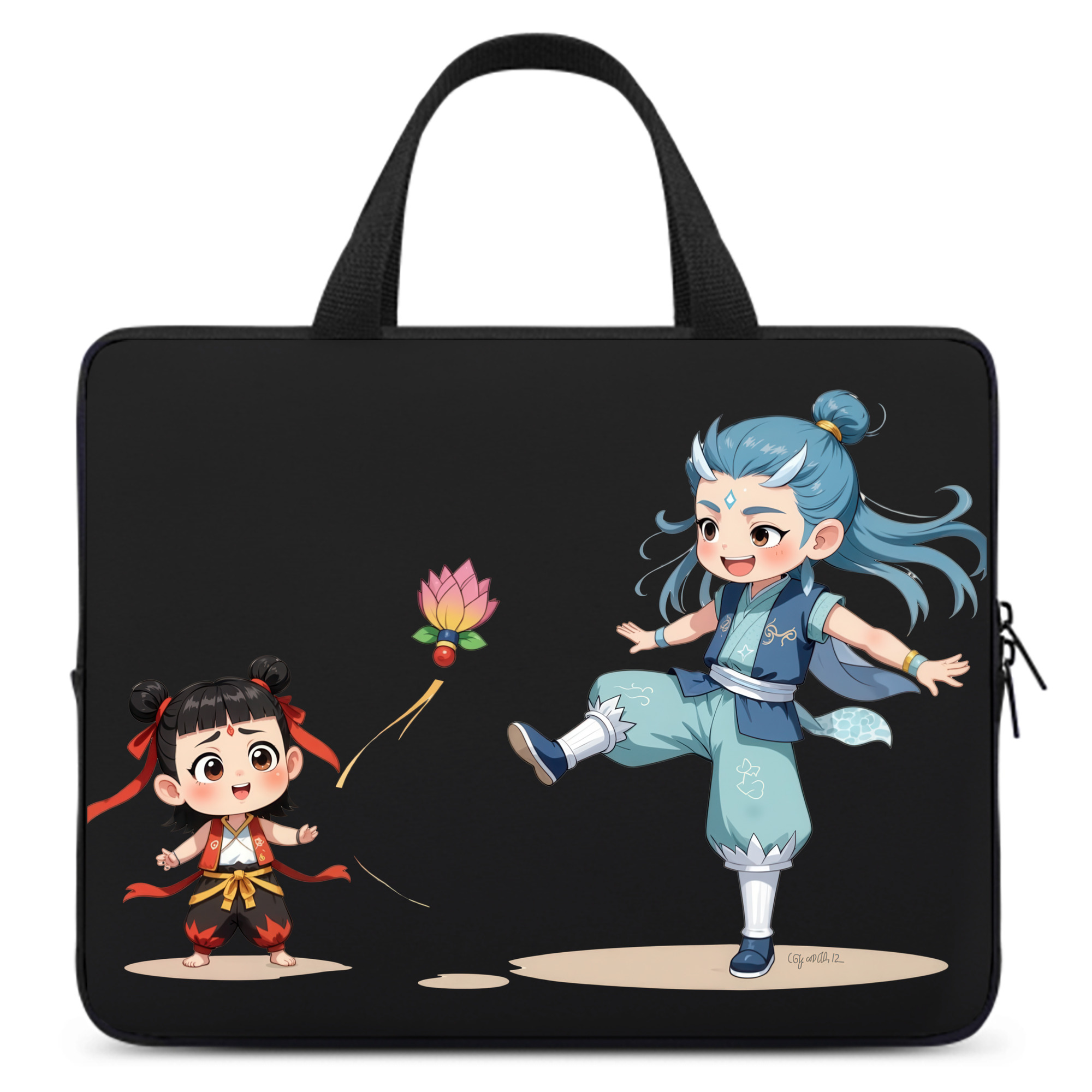 （画像用） Ne Zha 2 ナタ 魔童の大暴れ 手提げノートパソコンバッグ