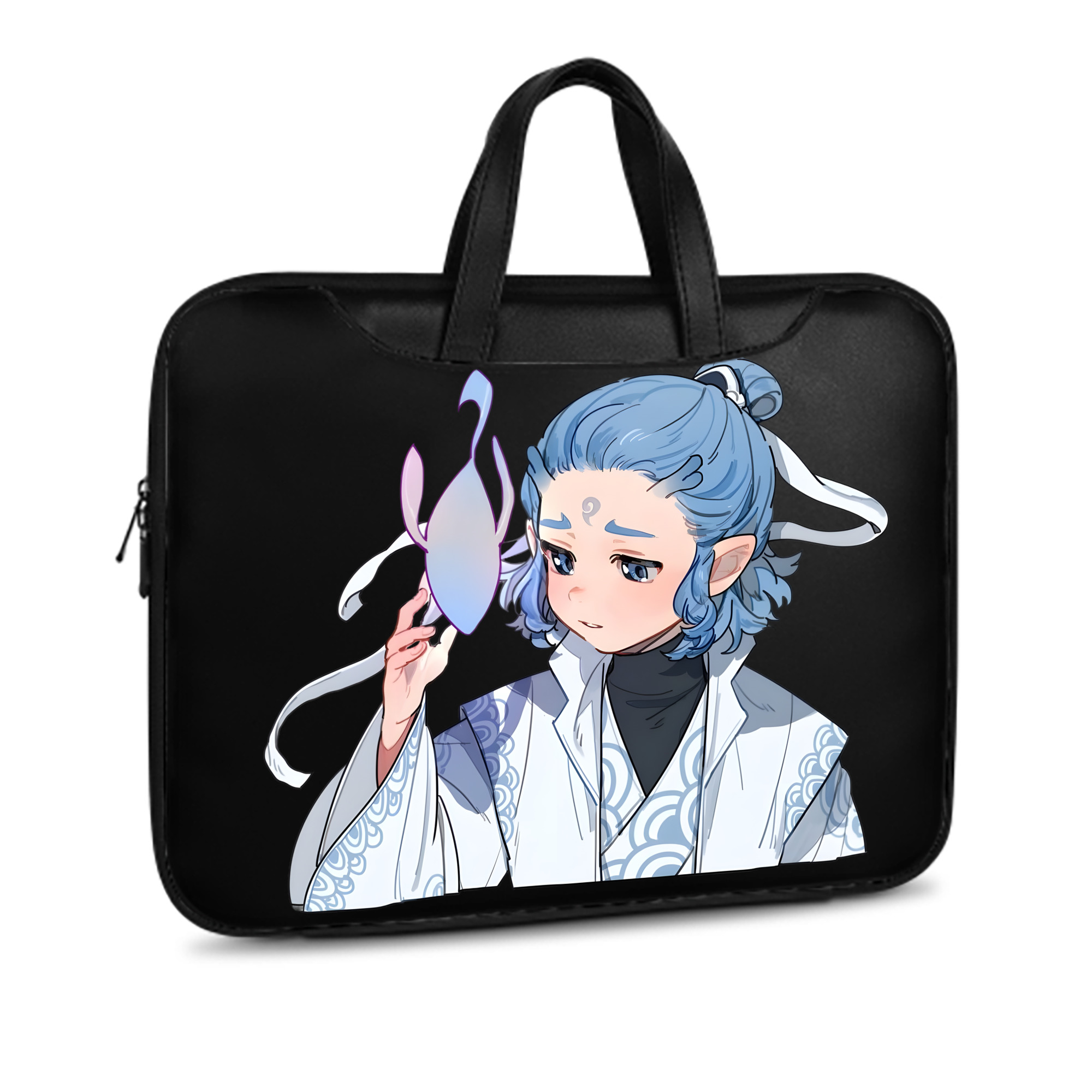 （画像用） Ne Zha 2 ナタ 魔童の大暴れ レザーラップトップバッグ　ノートパソコンケース