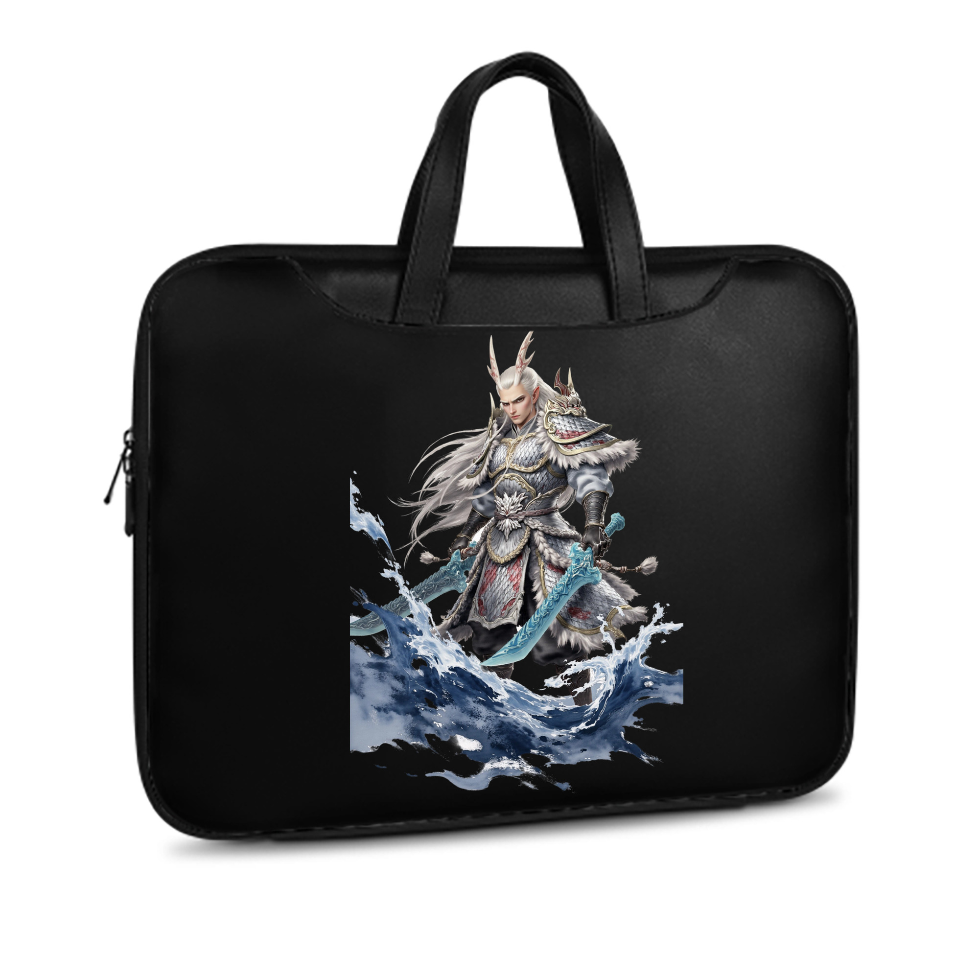 （画像用） Ne Zha 2 ナタ 魔童の大暴れ レザーラップトップバッグ　ノートパソコンケース
