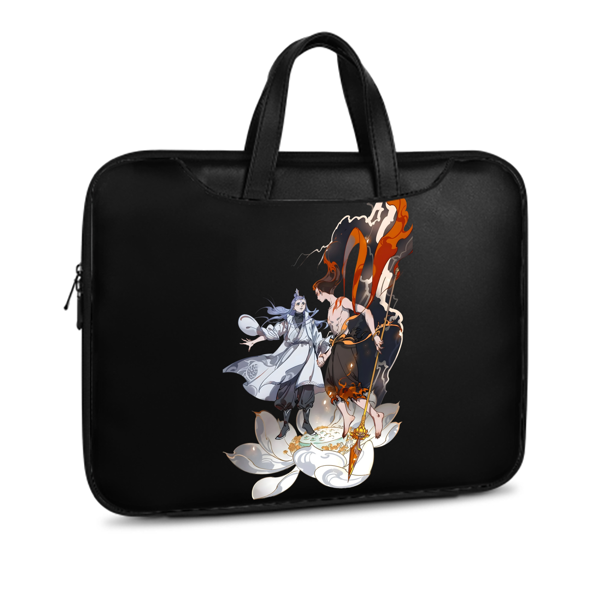 （画像用） Ne Zha 2 ナタ 魔童の大暴れ レザーラップトップバッグ　ノートパソコンケース