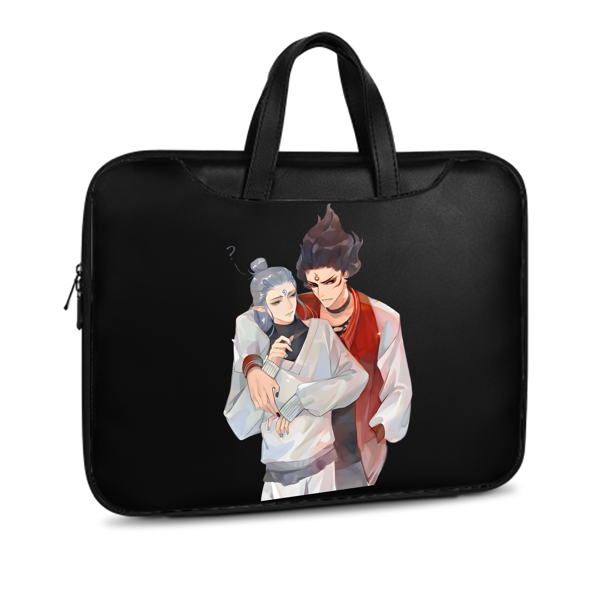 （画像用） Ne Zha 2 ナタ 魔童の大暴れ レザーラップトップバッグ　ノートパソコンケース