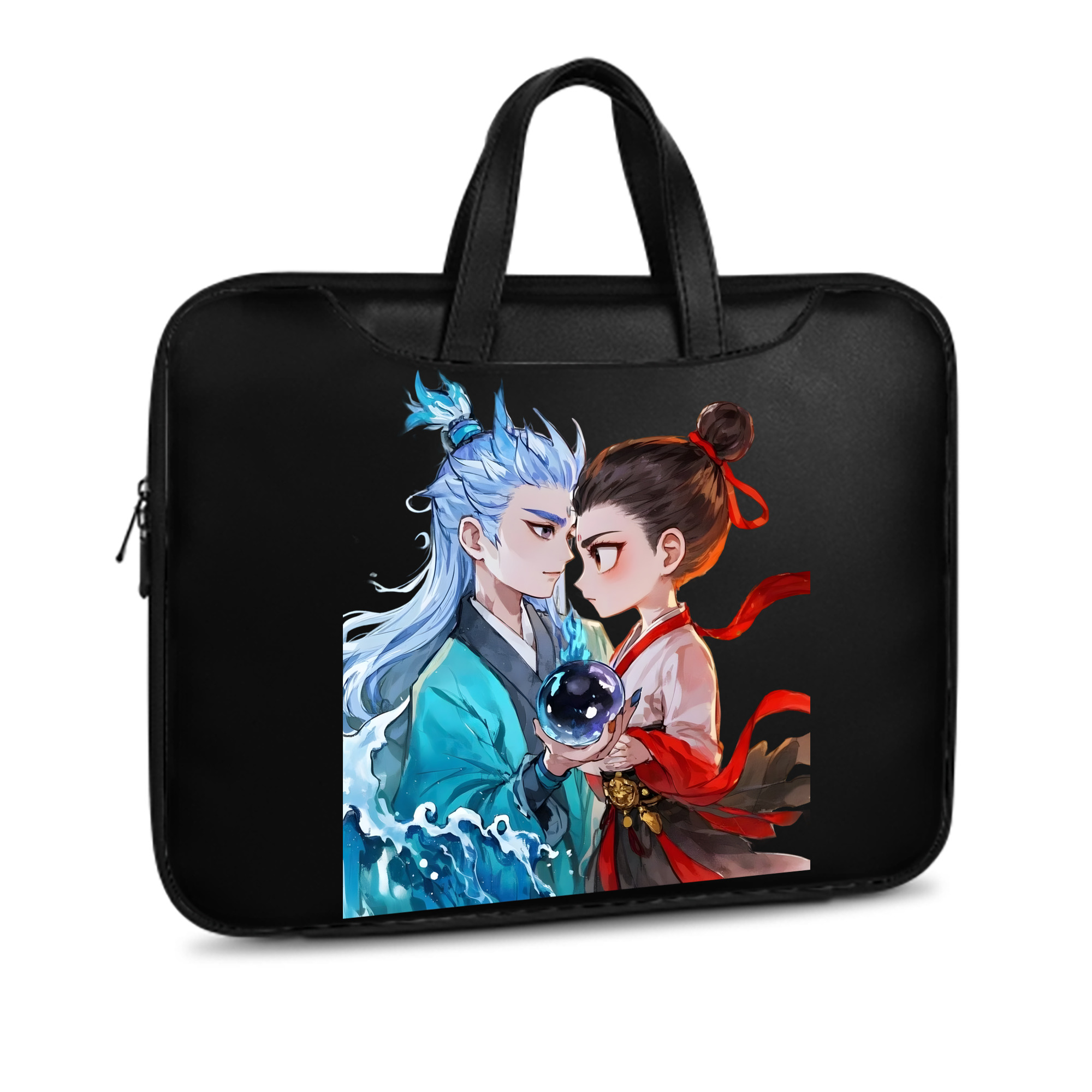 （画像用） Ne Zha 2 ナタ 魔童の大暴れ レザーラップトップバッグ　ノートパソコンケース