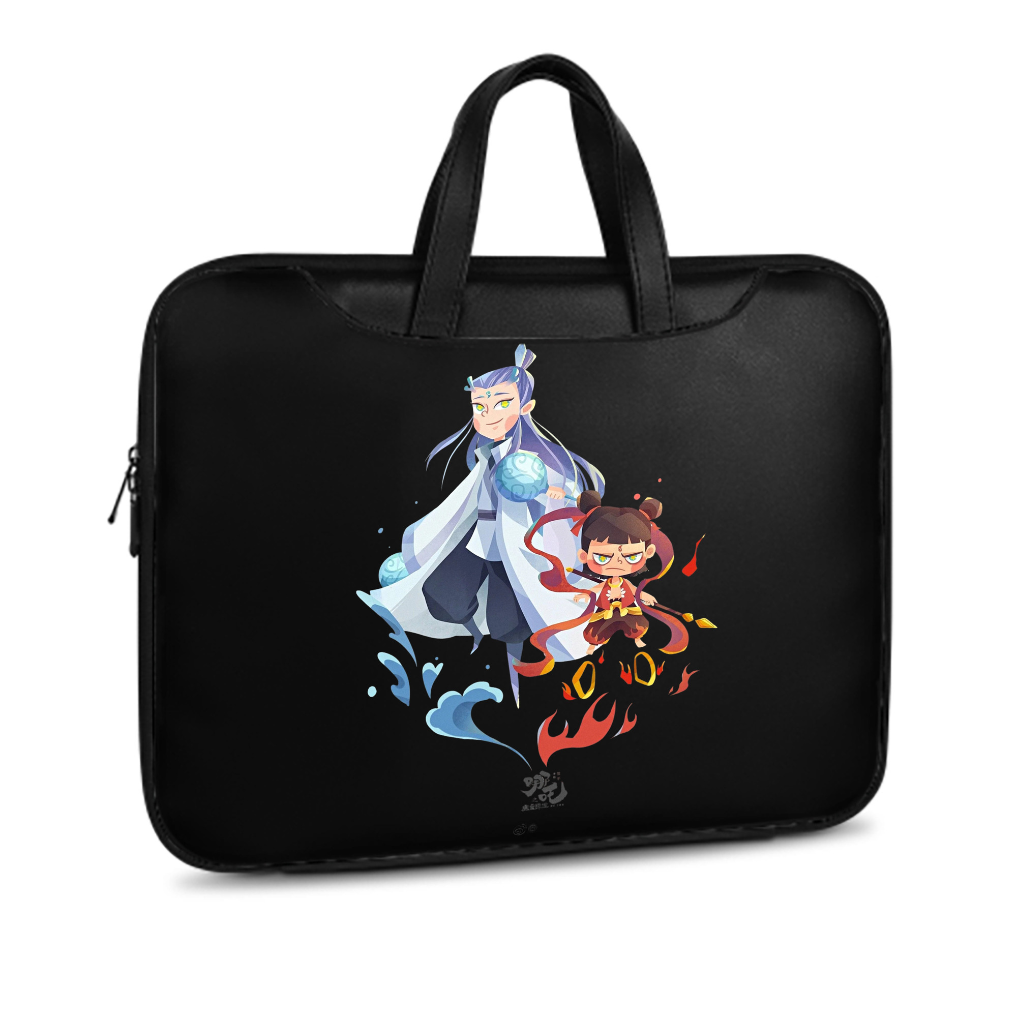 （画像用） Ne Zha 2 ナタ 魔童の大暴れ レザーラップトップバッグ　ノートパソコンケース