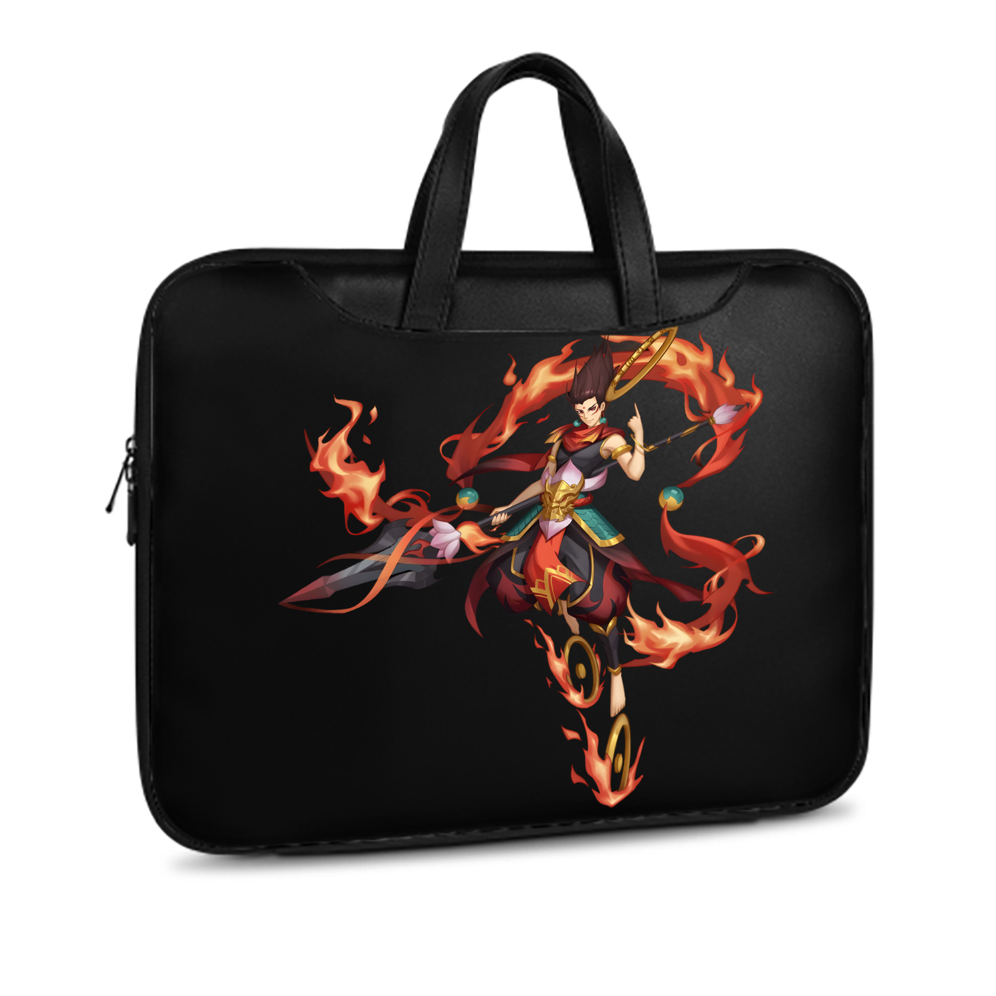 （画像用） Ne Zha 2 ナタ 魔童の大暴れ レザーラップトップバッグ　ノートパソコンケース