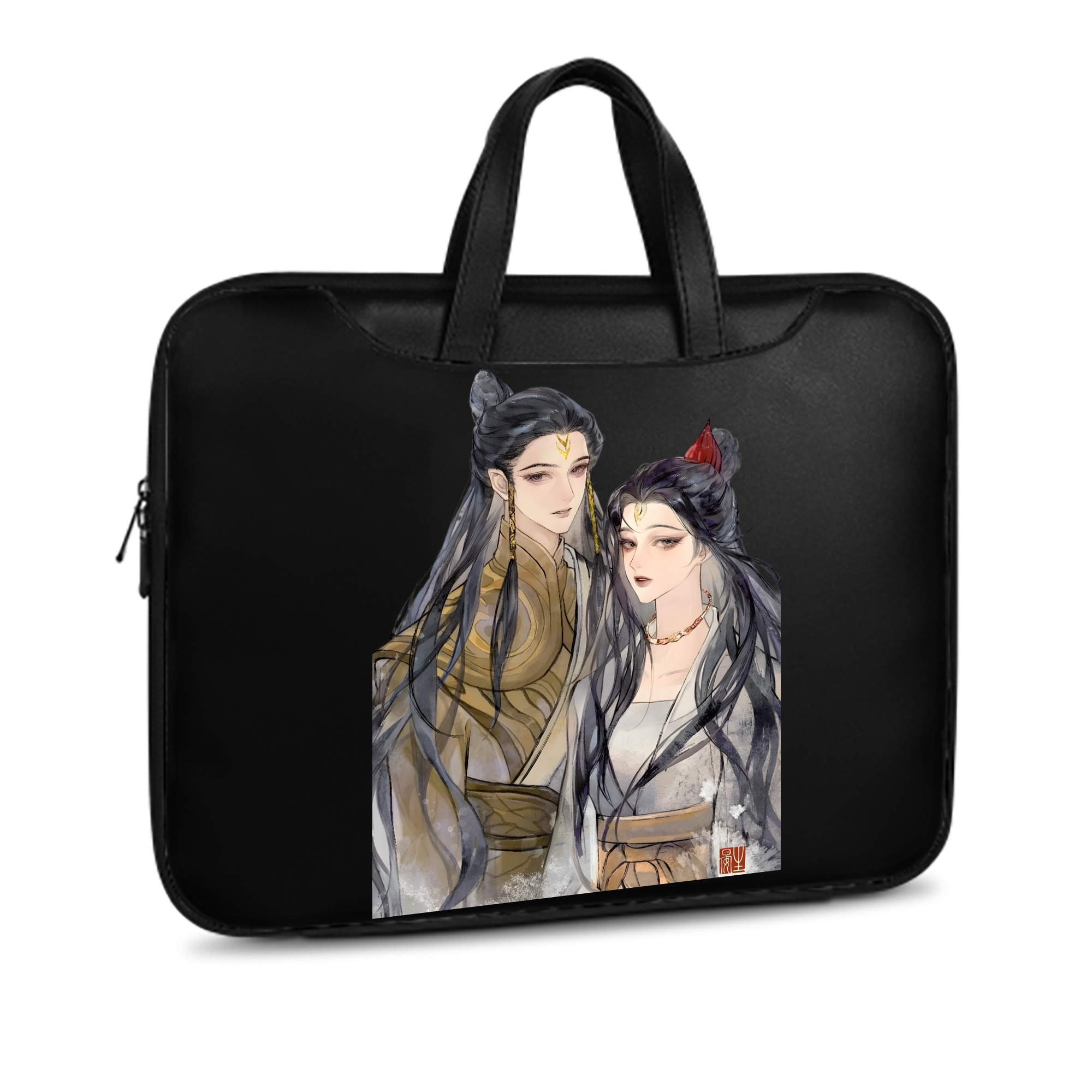（画像用） Ne Zha 2 ナタ 魔童の大暴れ レザーラップトップバッグ　ノートパソコンケース