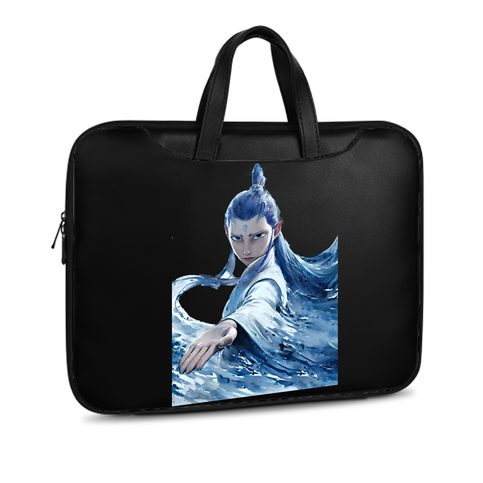（画像用） Ne Zha 2 ナタ 魔童の大暴れ レザーラップトップバッグ　ノートパソコンケース