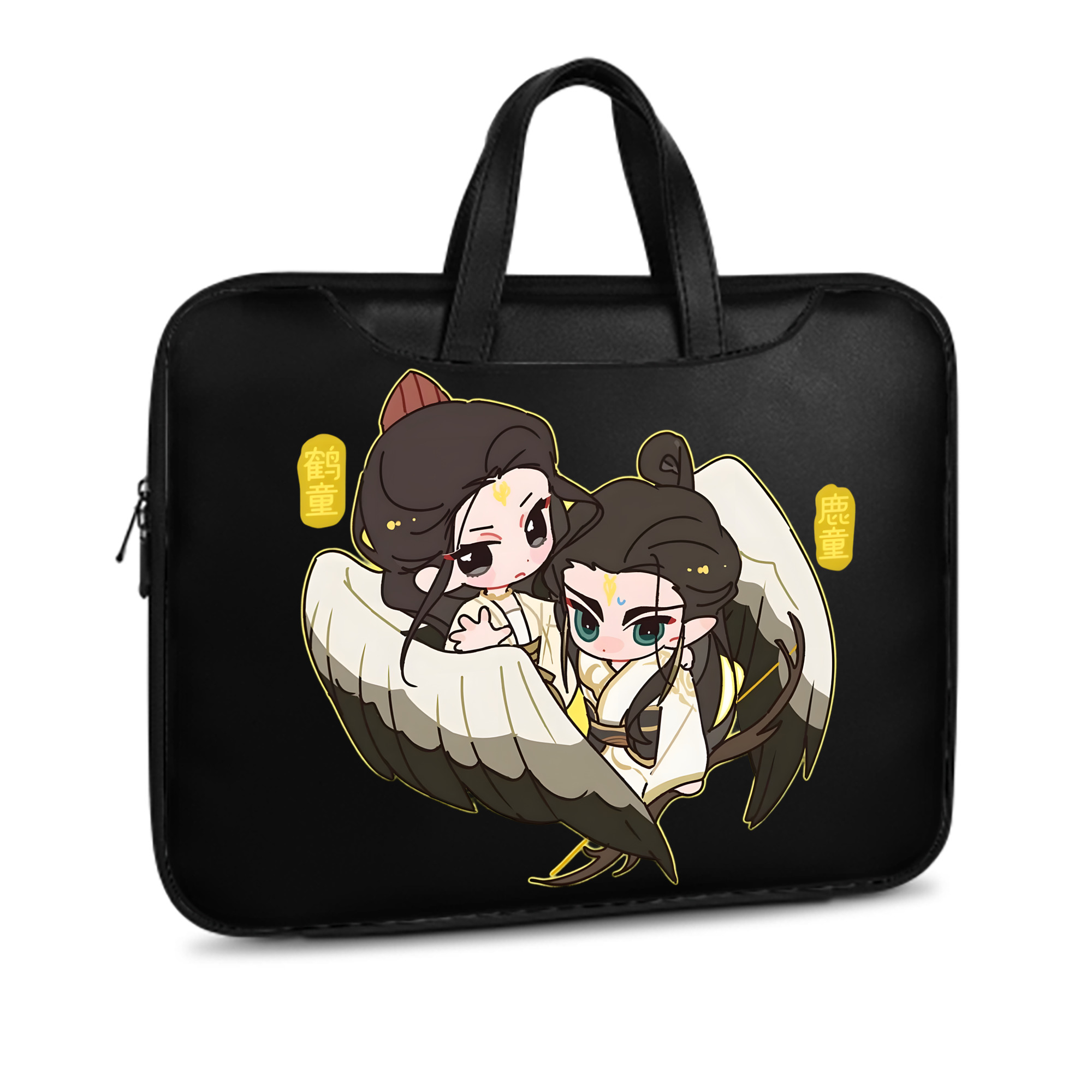 （画像用） Ne Zha 2 ナタ 魔童の大暴れ レザーラップトップバッグ　ノートパソコンケース