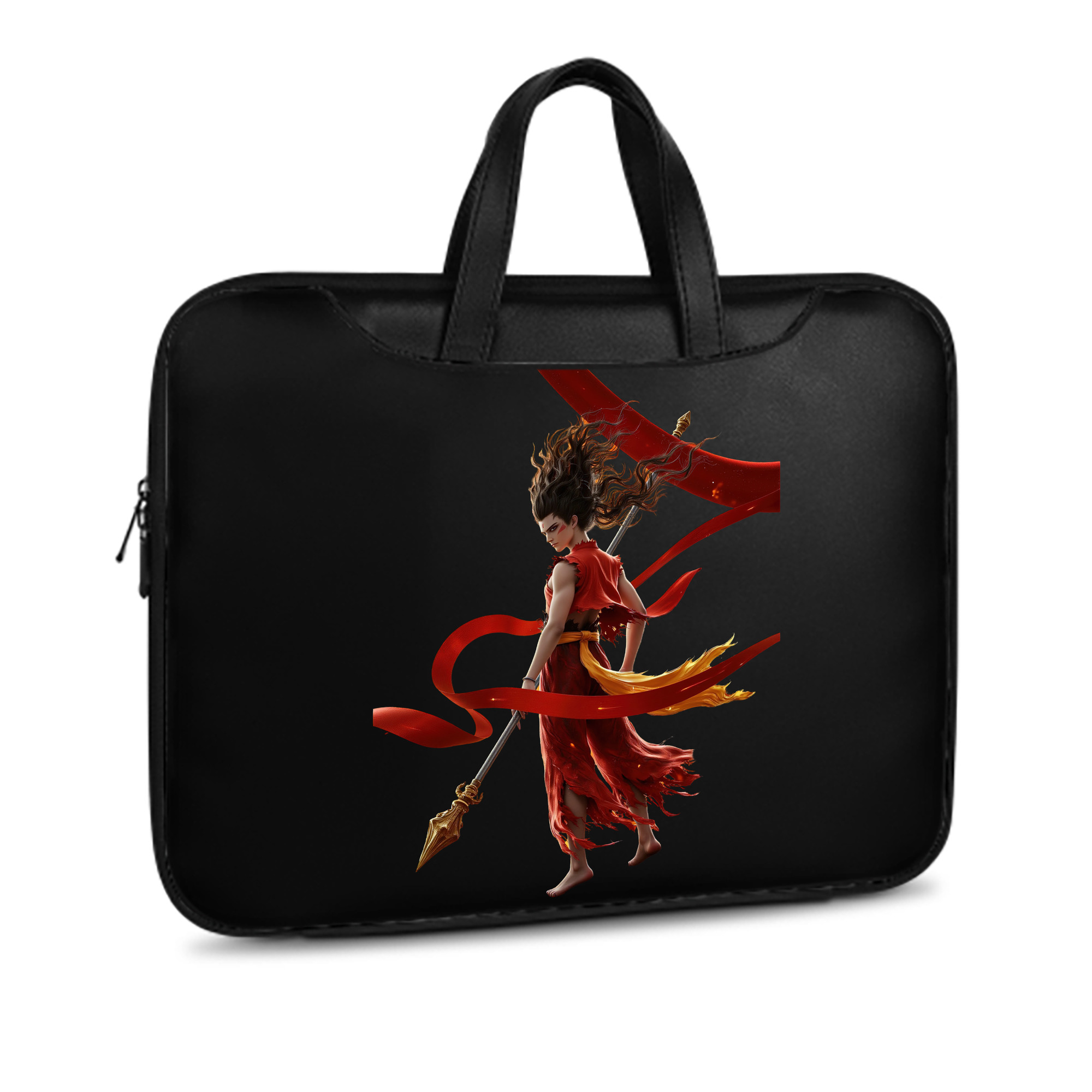 （画像用） Ne Zha 2 ナタ 魔童の大暴れ レザーラップトップバッグ　ノートパソコンケース
