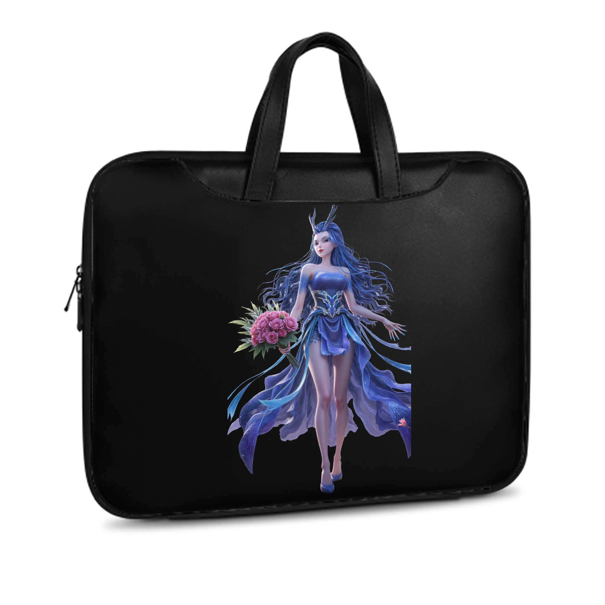 （画像用） Ne Zha 2 ナタ 魔童の大暴れ レザーラップトップバッグ　ノートパソコンケース
