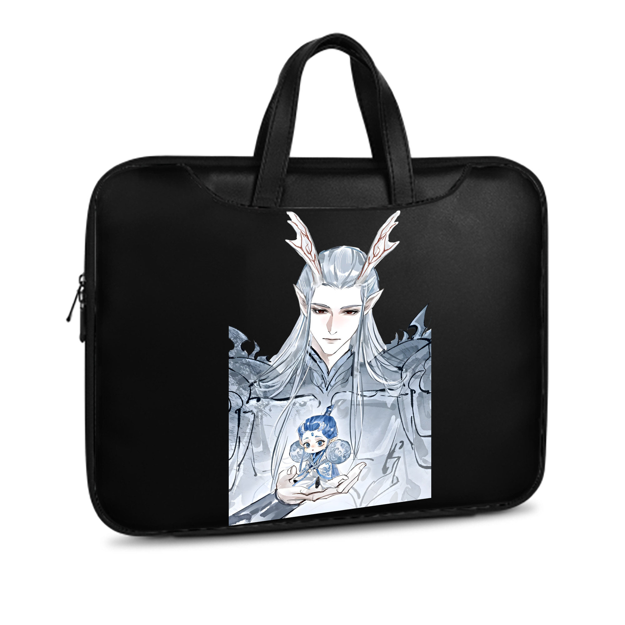 （画像用） Ne Zha 2 ナタ 魔童の大暴れ レザーラップトップバッグ　ノートパソコンケース