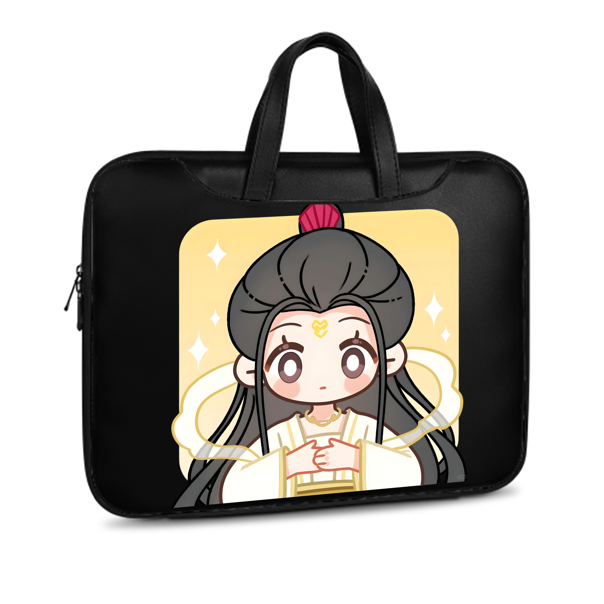 （画像用） Ne Zha 2 ナタ 魔童の大暴れ レザーラップトップバッグ　ノートパソコンケース
