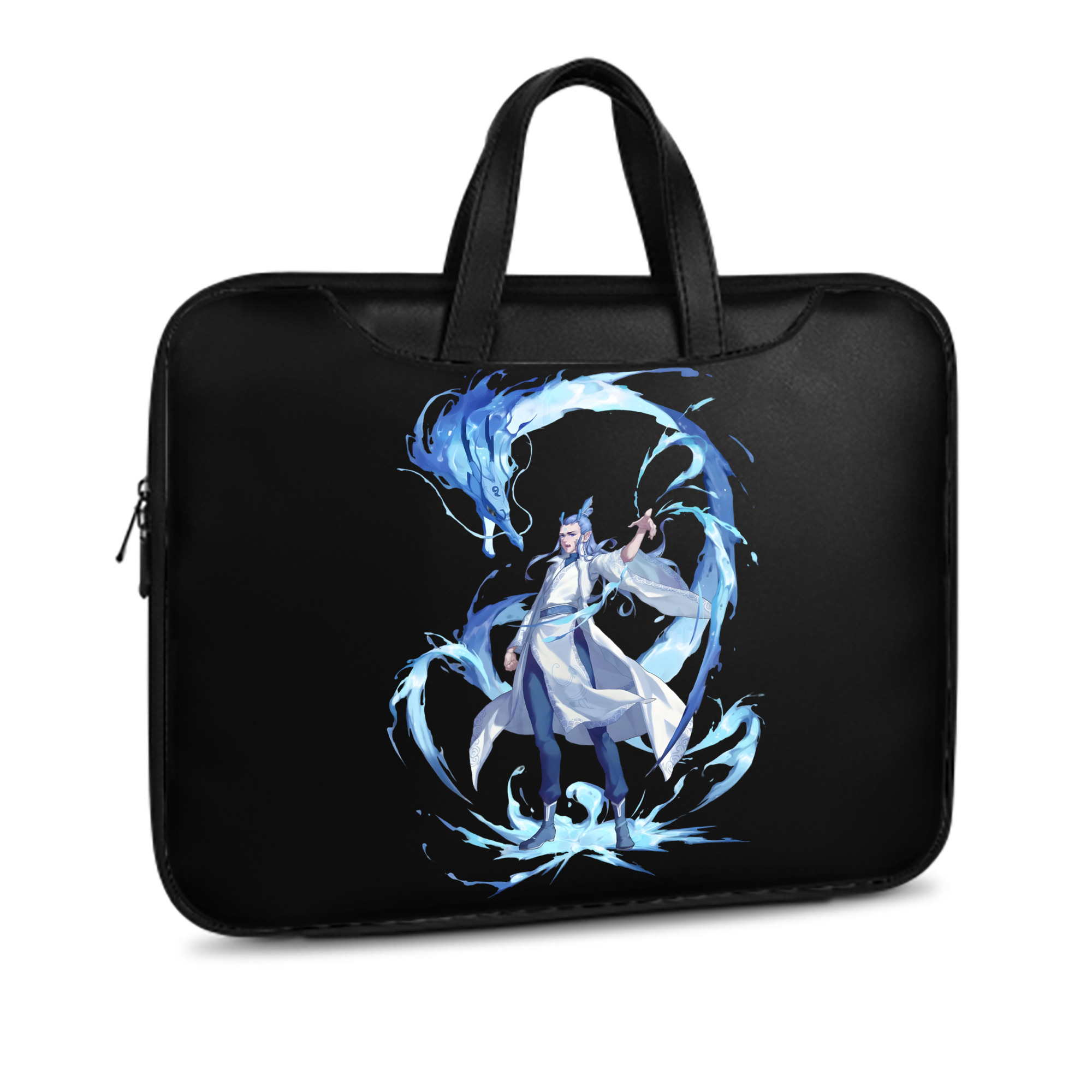（画像用） Ne Zha 2 ナタ 魔童の大暴れ レザーラップトップバッグ　ノートパソコンケース