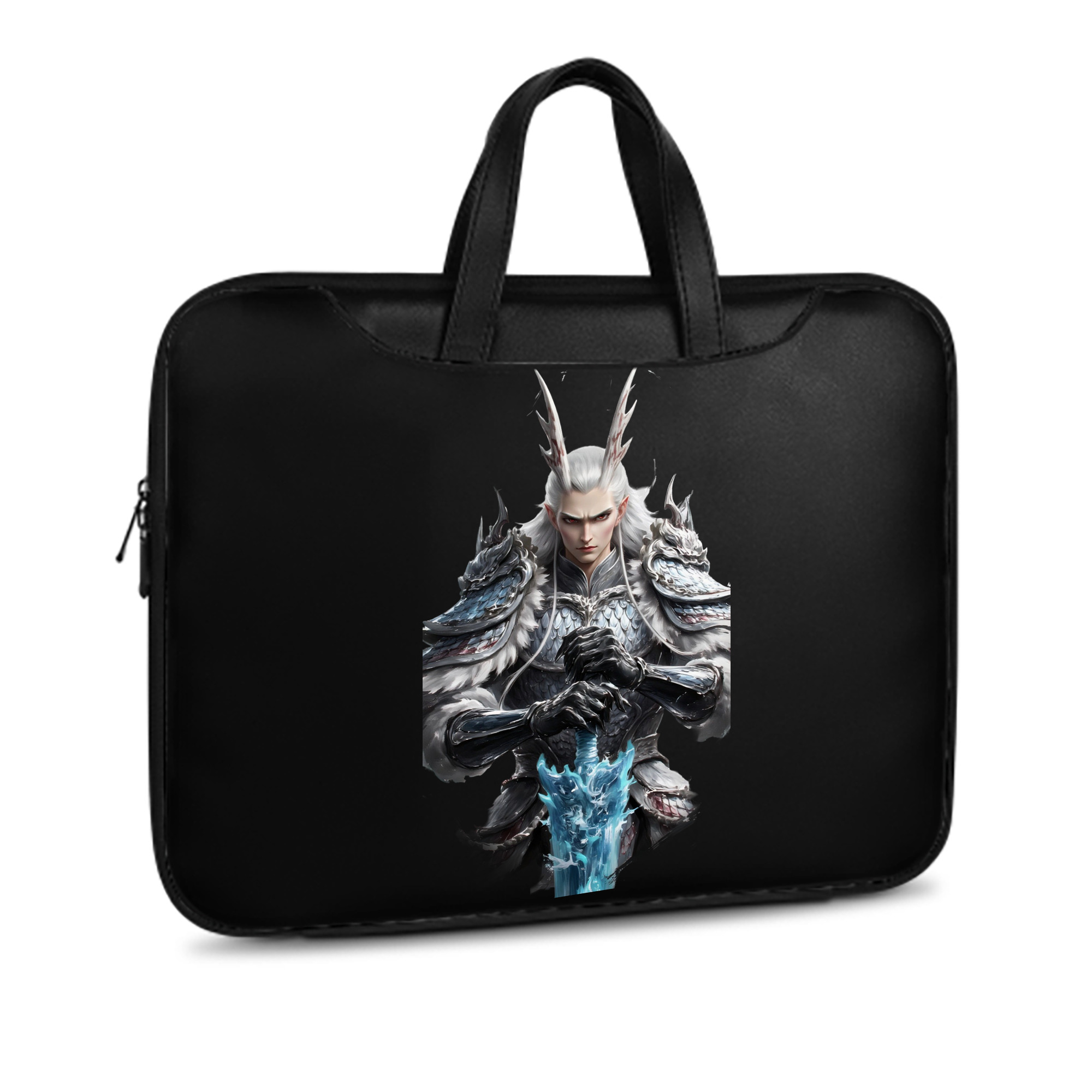 （画像用） Ne Zha 2 ナタ 魔童の大暴れ レザーラップトップバッグ　ノートパソコンケース