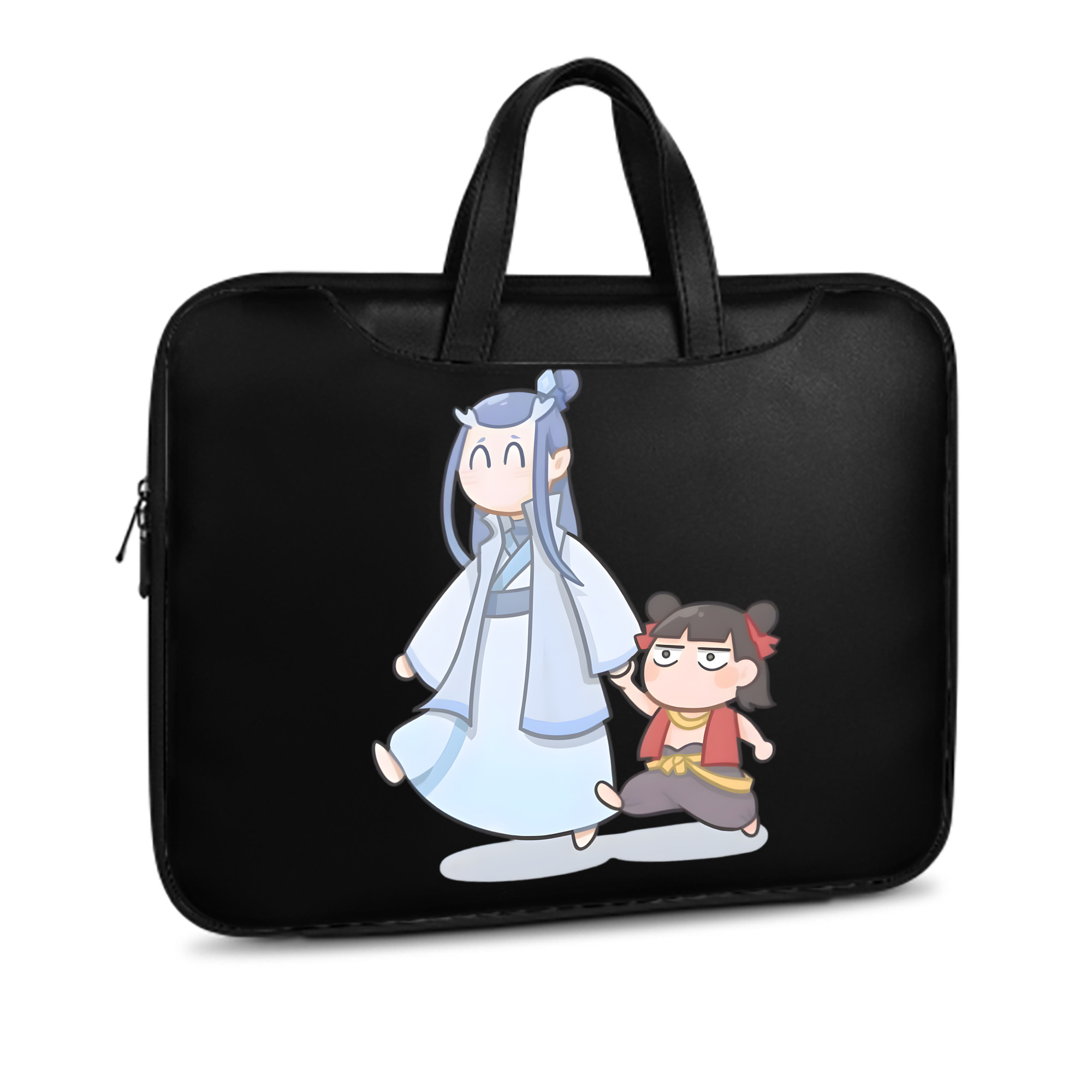 （画像用） Ne Zha 2 ナタ 魔童の大暴れ レザーラップトップバッグ　ノートパソコンケース
