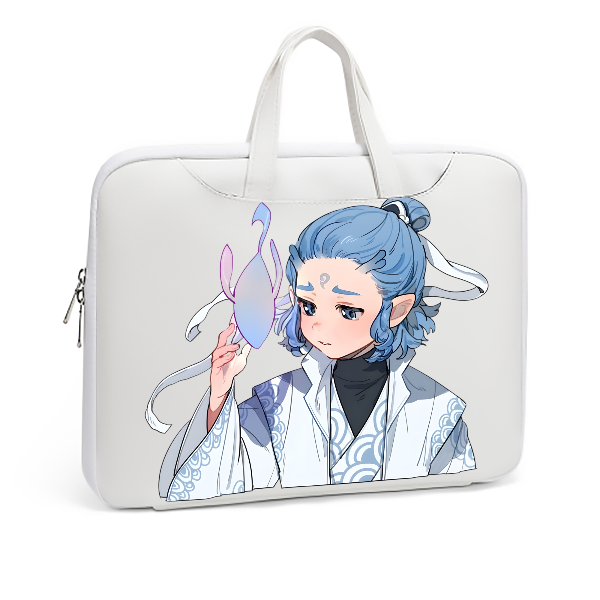 （画像用） Ne Zha 2 ナタ 魔童の大暴れ レザーラップトップバッグ　ノートパソコンケース