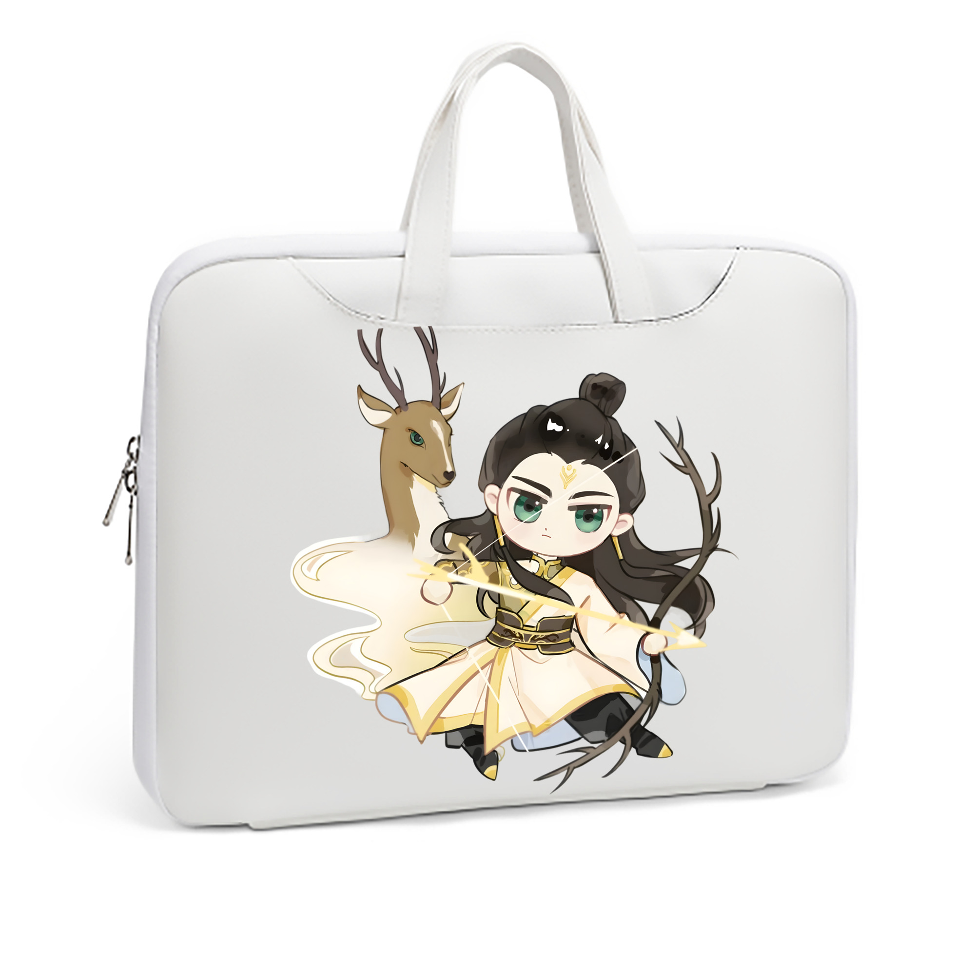 （画像用） Ne Zha 2 ナタ 魔童の大暴れ レザーラップトップバッグ　ノートパソコンケース