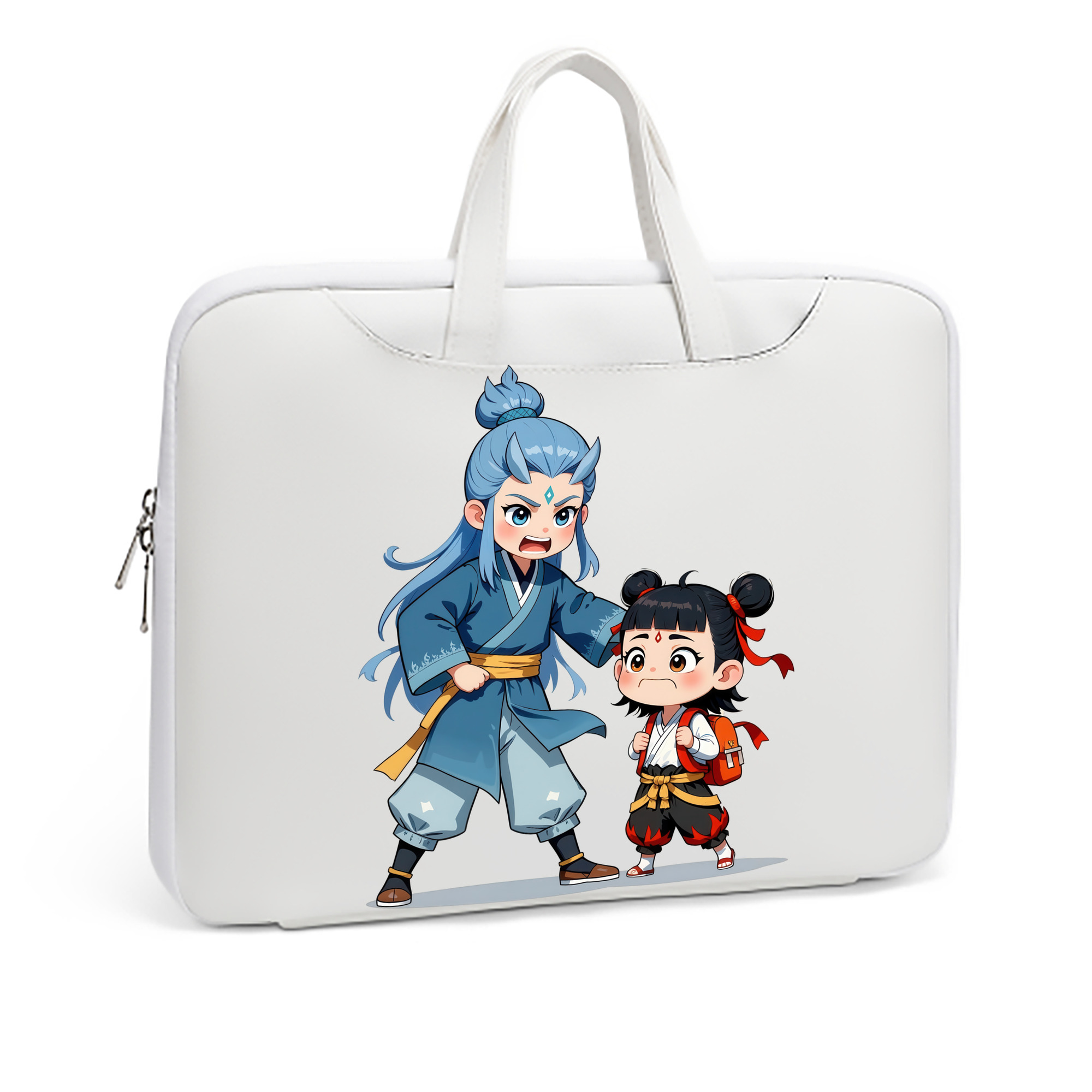 （画像用） Ne Zha 2 ナタ 魔童の大暴れ レザーラップトップバッグ　ノートパソコンケース