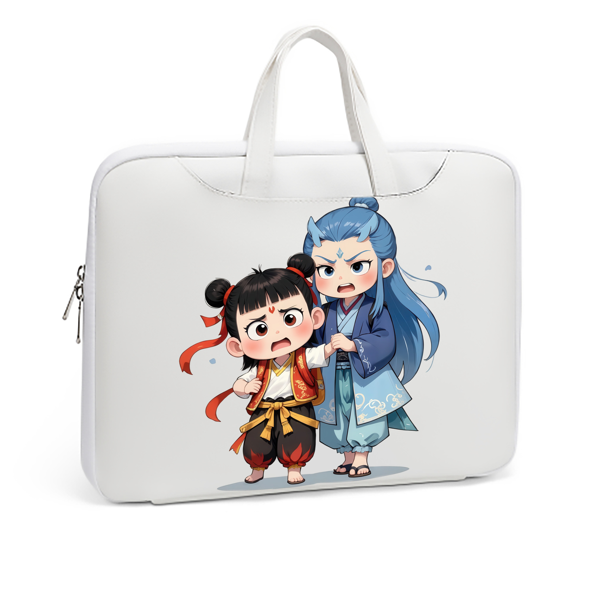 （画像用） Ne Zha 2 ナタ 魔童の大暴れ レザーラップトップバッグ　ノートパソコンケース