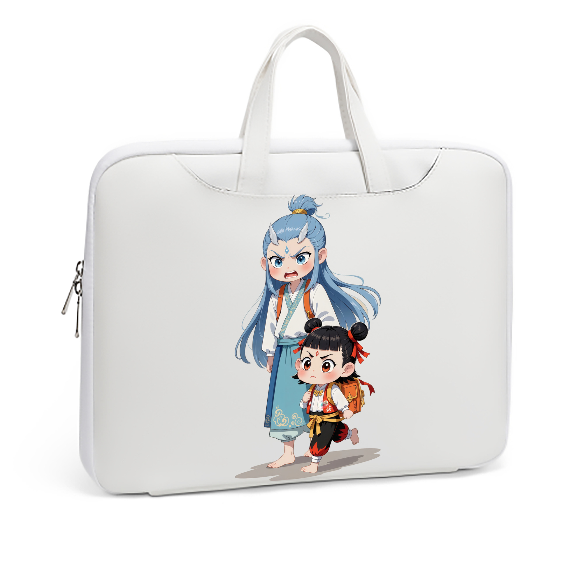 （画像用） Ne Zha 2 ナタ 魔童の大暴れ レザーラップトップバッグ　ノートパソコンケース