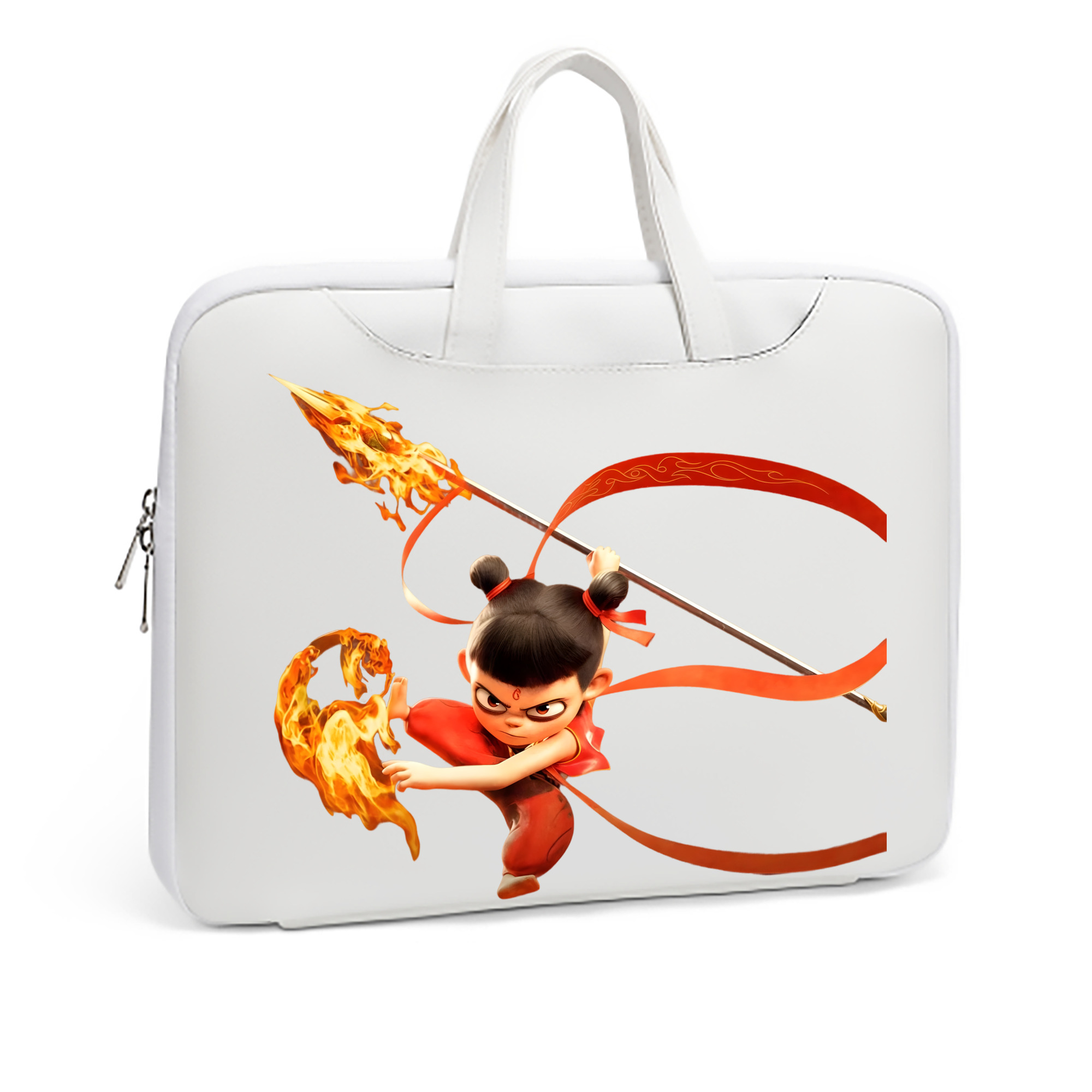 （画像用） Ne Zha 2 ナタ 魔童の大暴れ レザーラップトップバッグ　ノートパソコンケース