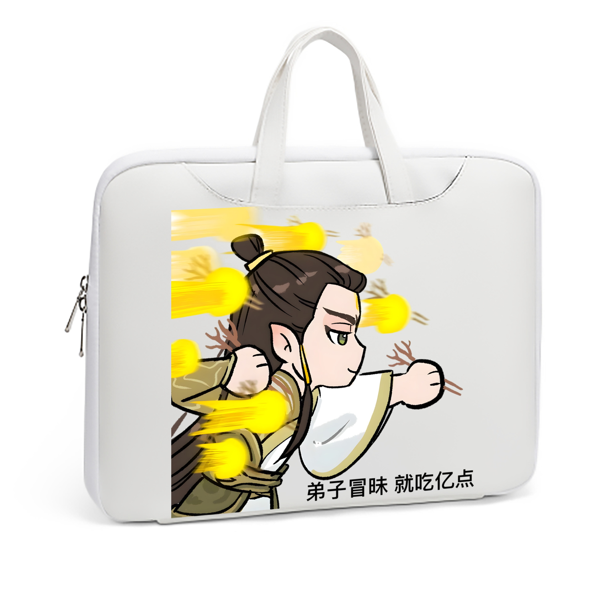 （画像用） Ne Zha 2 ナタ 魔童の大暴れ レザーラップトップバッグ　ノートパソコンケース