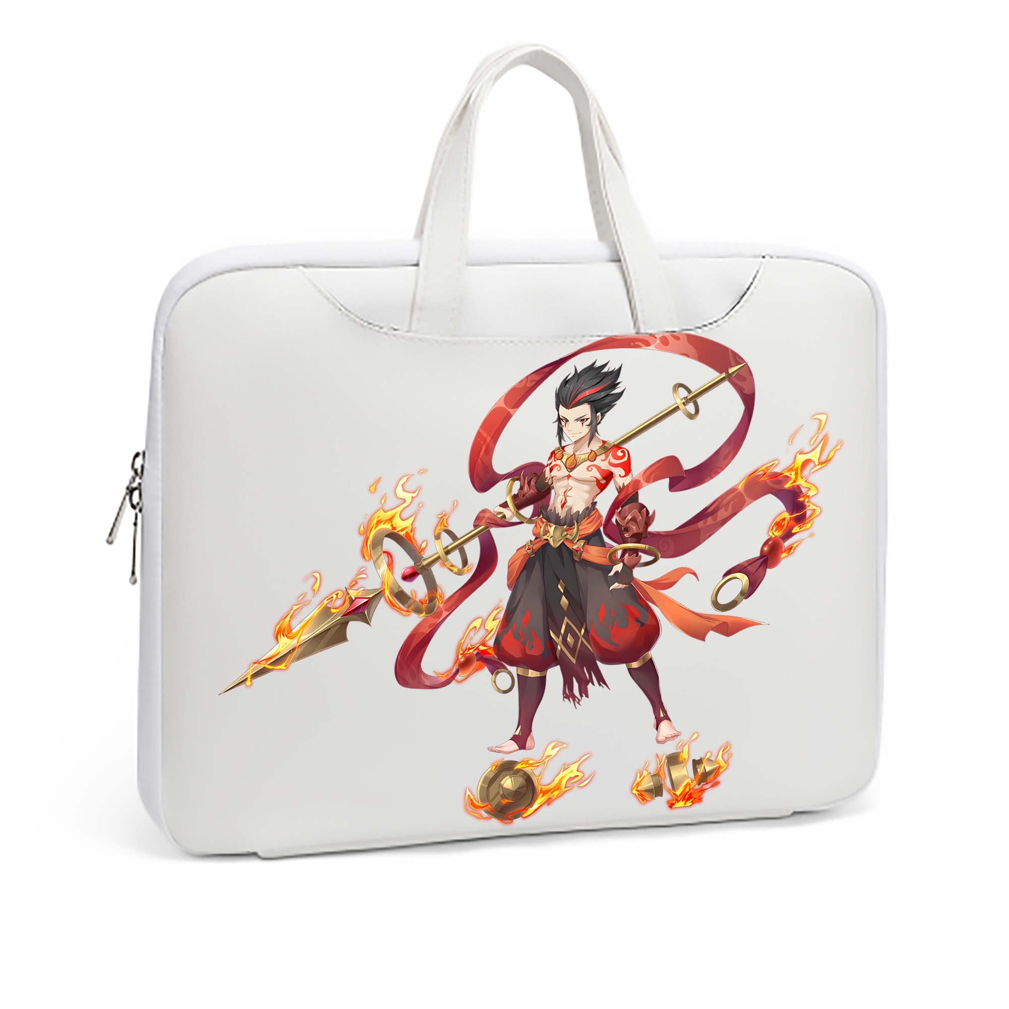 （画像用） Ne Zha 2 ナタ 魔童の大暴れ レザーラップトップバッグ　ノートパソコンケース
