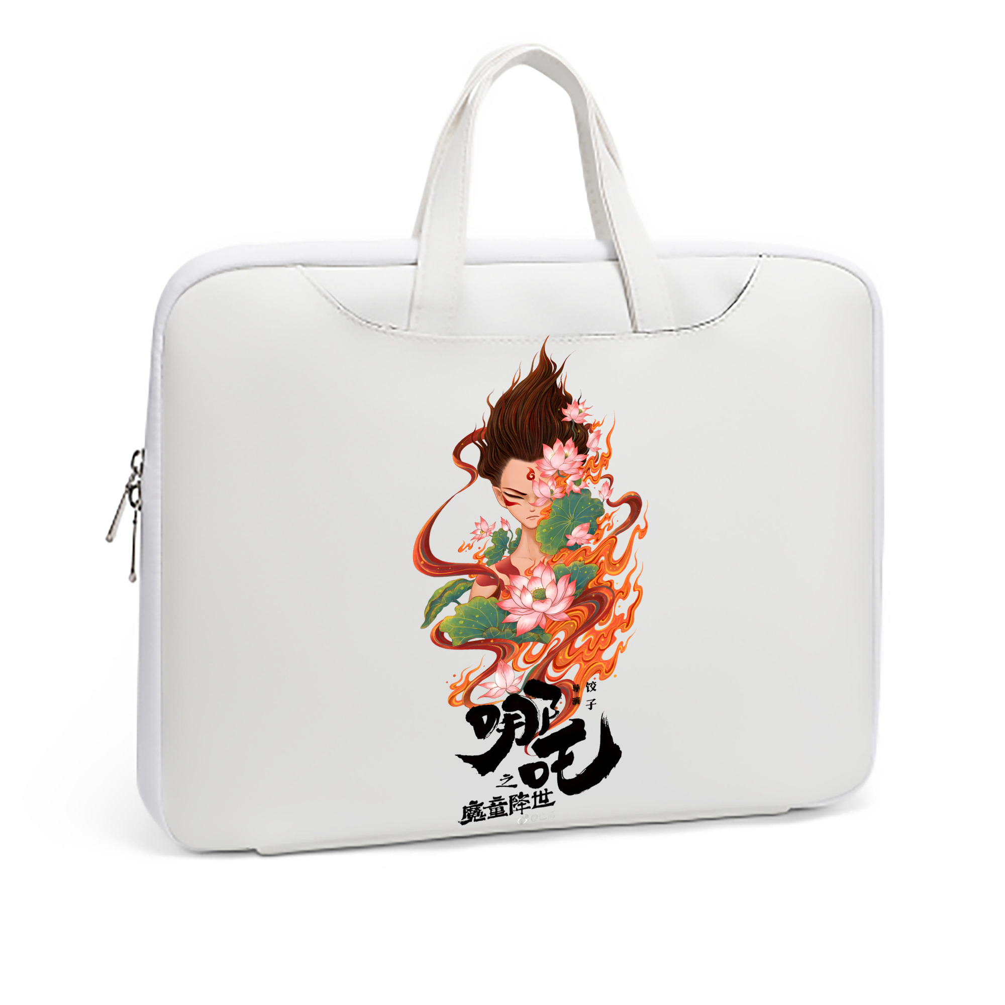 （画像用） Ne Zha 2 ナタ 魔童の大暴れ レザーラップトップバッグ　ノートパソコンケース