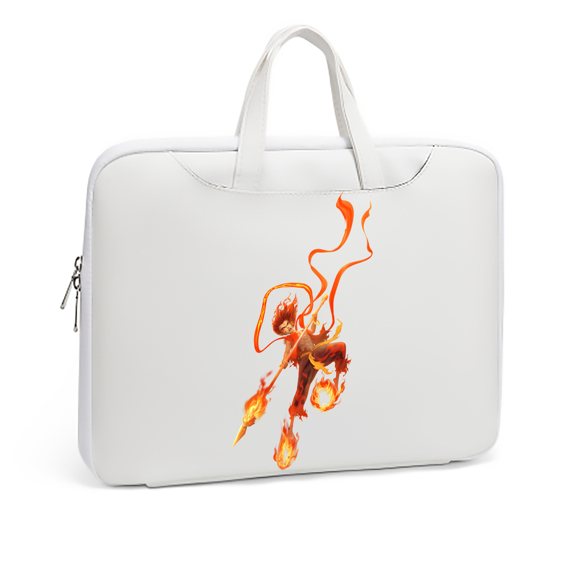 （画像用） Ne Zha 2 ナタ 魔童の大暴れ レザーラップトップバッグ　ノートパソコンケース