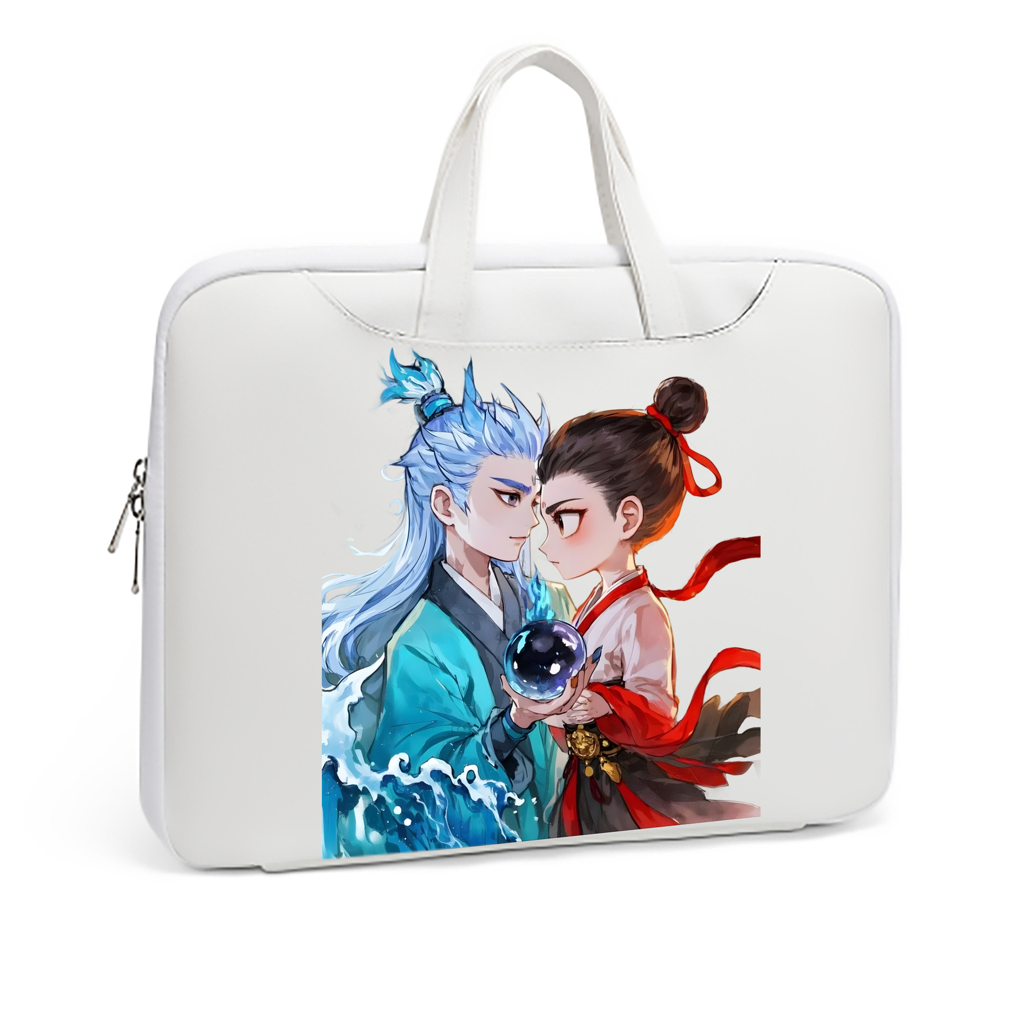 （画像用） Ne Zha 2 ナタ 魔童の大暴れ レザーラップトップバッグ　ノートパソコンケース