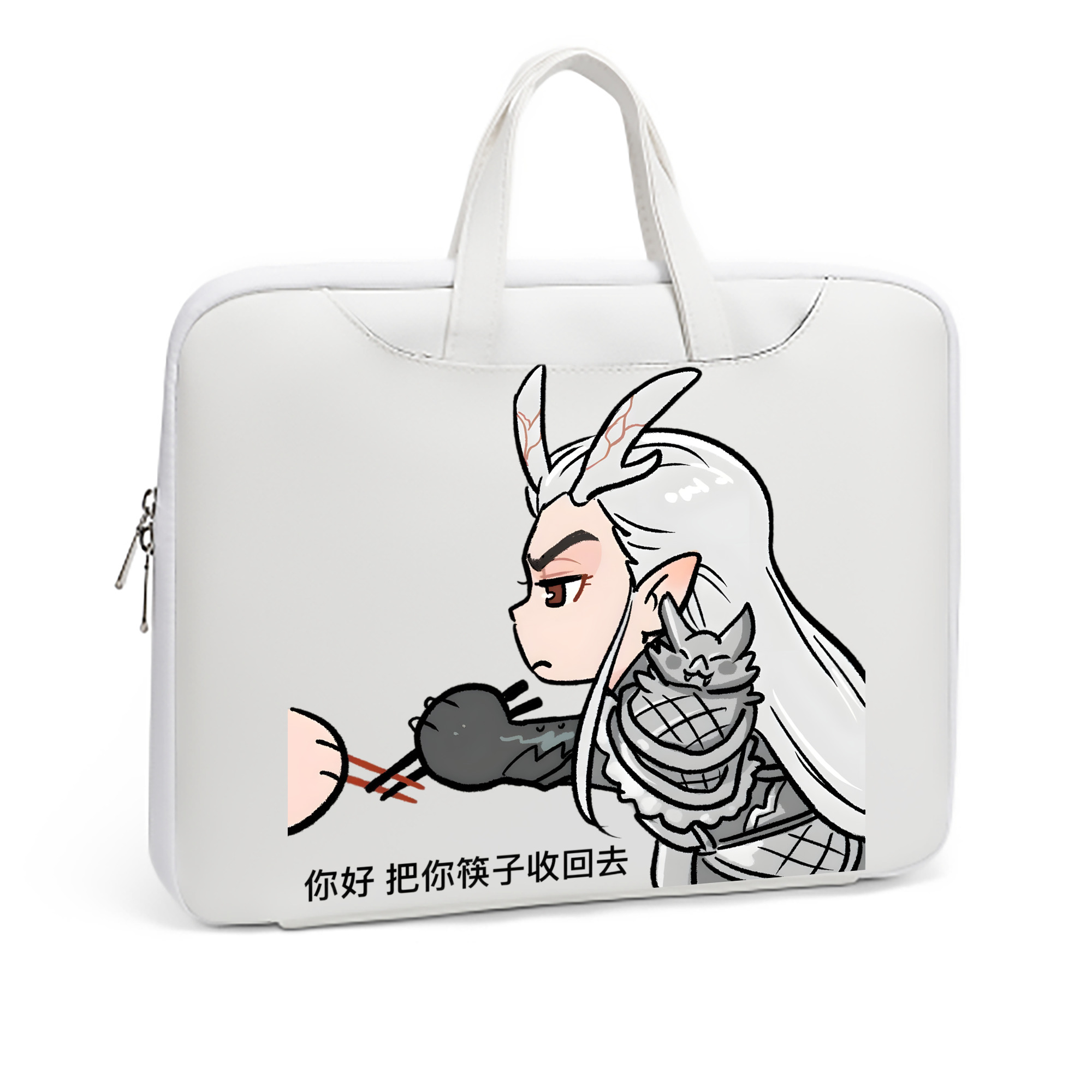 （画像用） Ne Zha 2 ナタ 魔童の大暴れ レザーラップトップバッグ　ノートパソコンケース