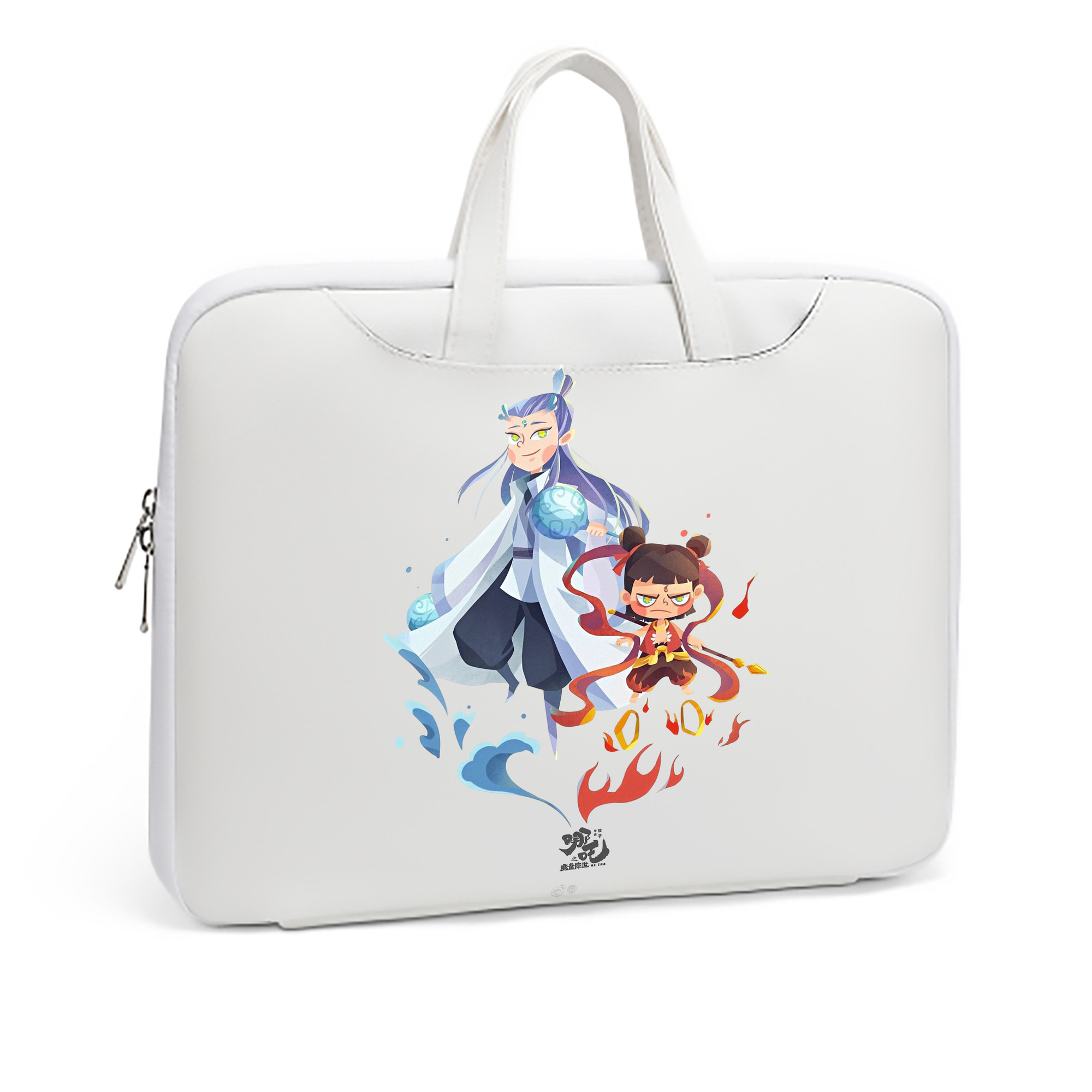 （画像用） Ne Zha 2 ナタ 魔童の大暴れ レザーラップトップバッグ　ノートパソコンケース