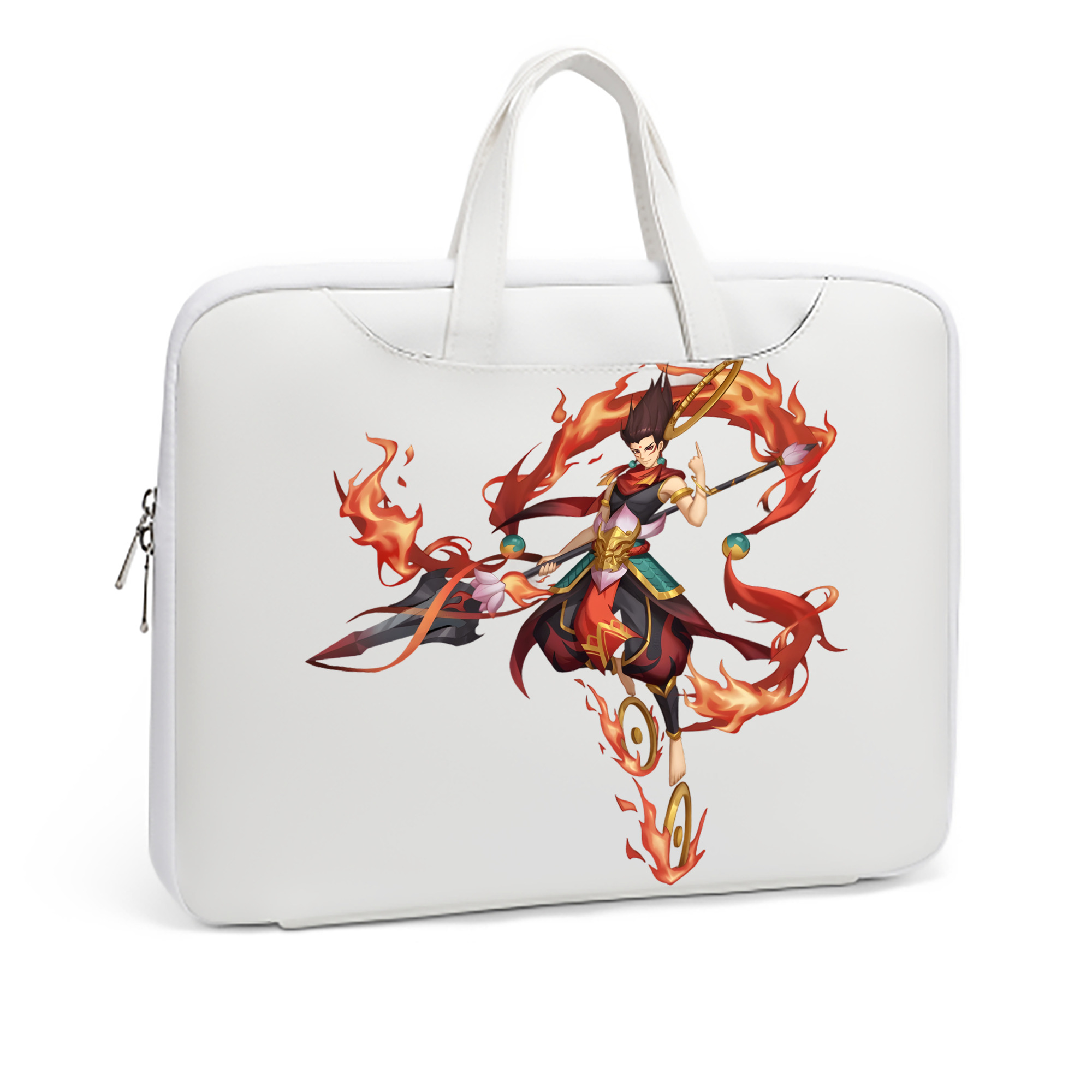 （画像用） Ne Zha 2 ナタ 魔童の大暴れ レザーラップトップバッグ　ノートパソコンケース