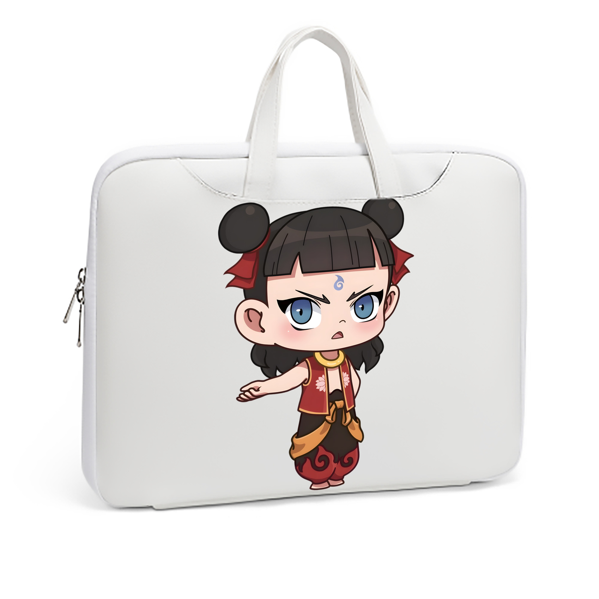 （画像用） Ne Zha 2 ナタ 魔童の大暴れ レザーラップトップバッグ　ノートパソコンケース