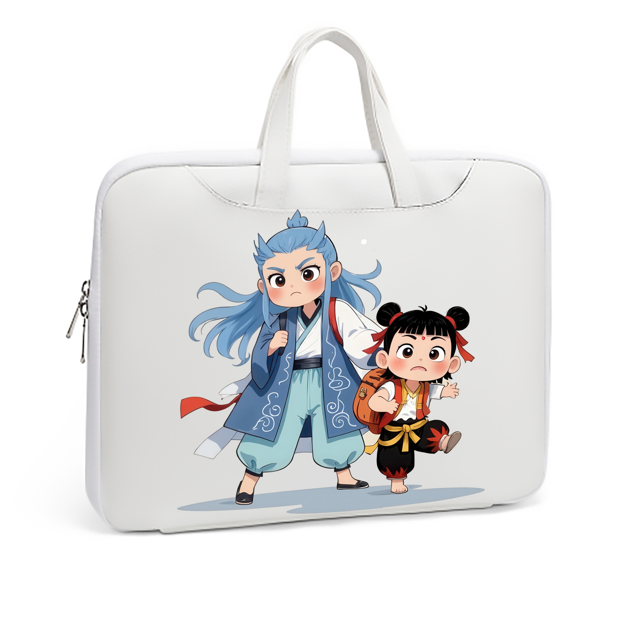 （画像用） Ne Zha 2 ナタ 魔童の大暴れ レザーラップトップバッグ　ノートパソコンケース