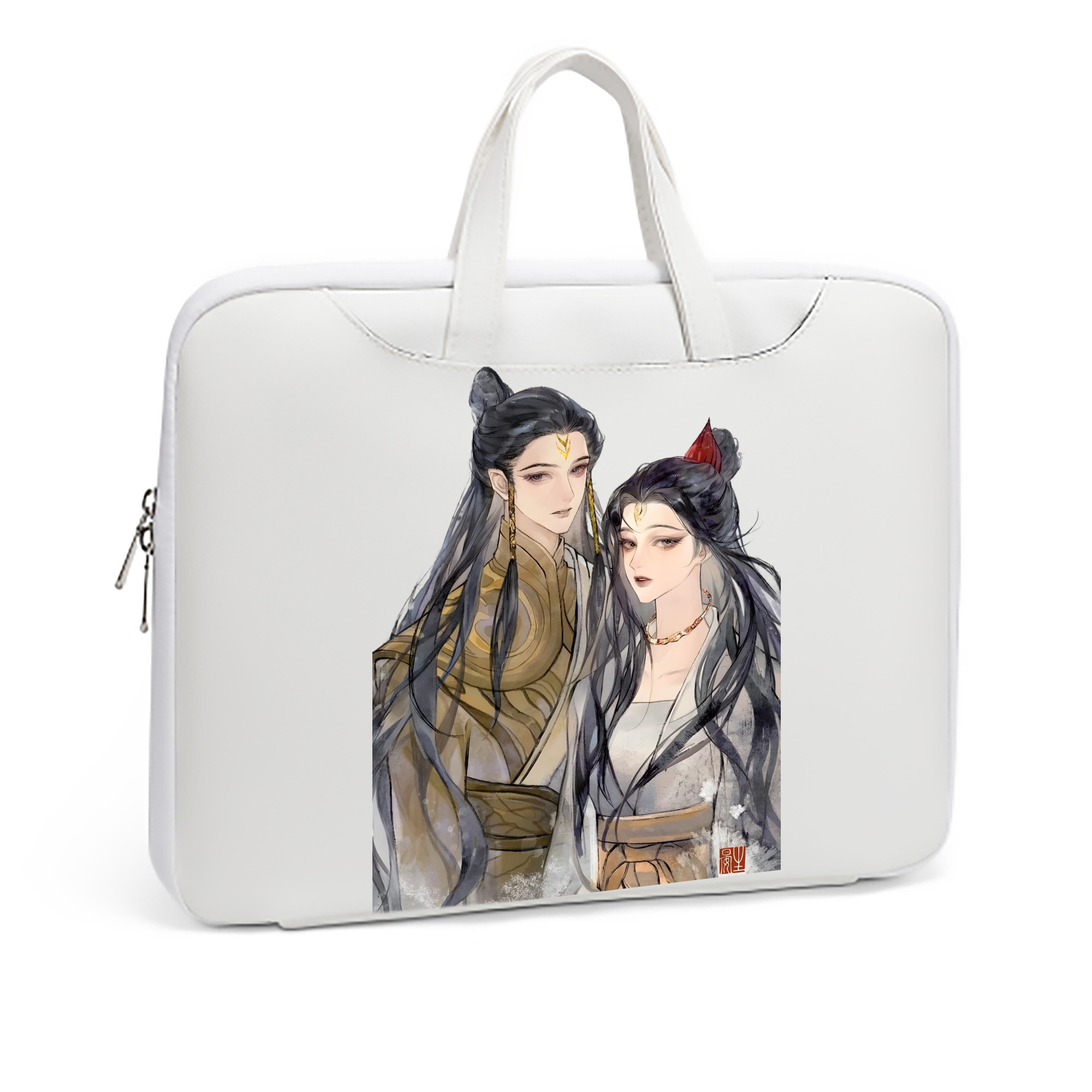 （画像用） Ne Zha 2 ナタ 魔童の大暴れ レザーラップトップバッグ　ノートパソコンケース