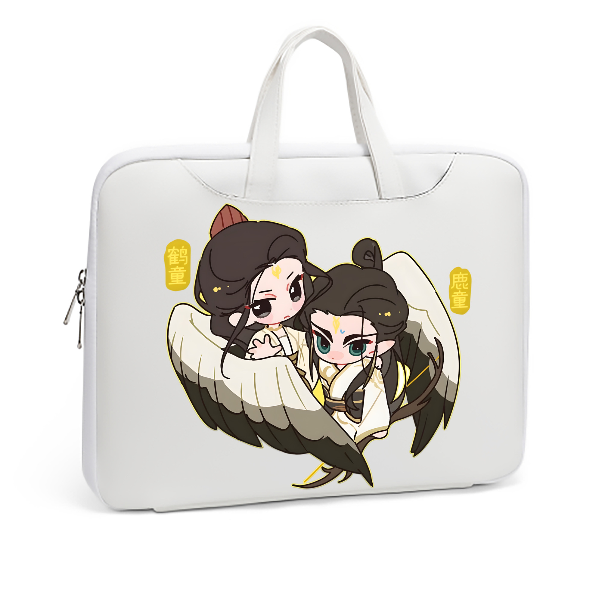 （画像用） Ne Zha 2 ナタ 魔童の大暴れ レザーラップトップバッグ　ノートパソコンケース