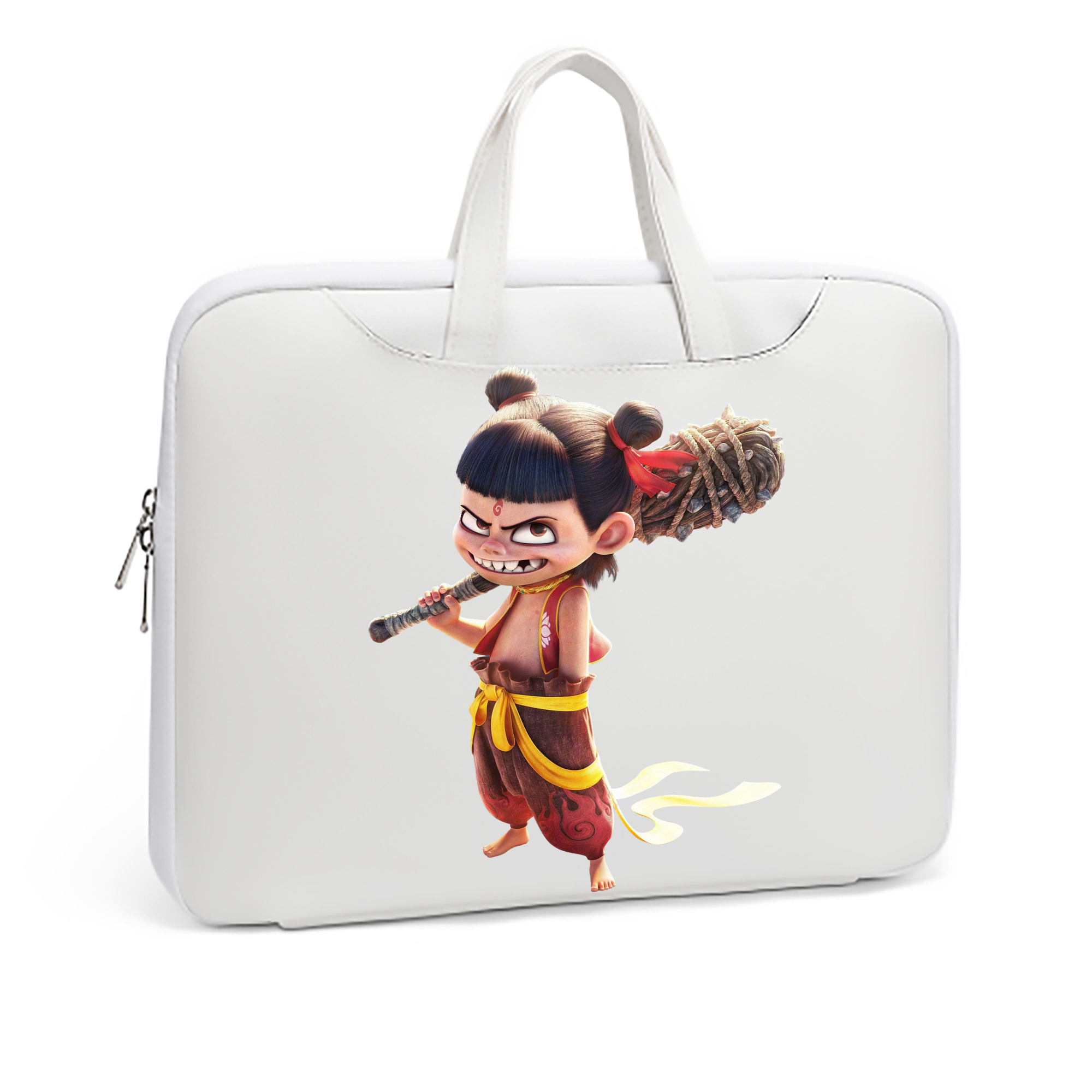 （画像用） Ne Zha 2 ナタ 魔童の大暴れ レザーラップトップバッグ　ノートパソコンケース