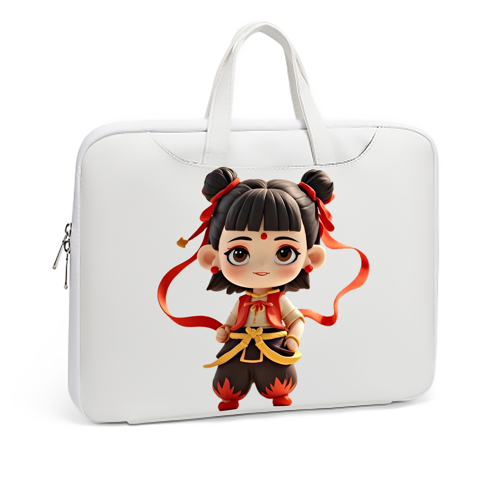 （画像用） Ne Zha 2 ナタ 魔童の大暴れ レザーラップトップバッグ　ノートパソコンケース