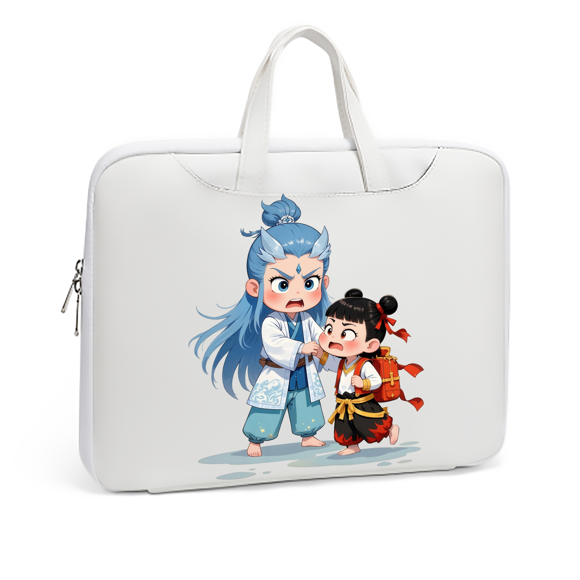 （画像用） Ne Zha 2 ナタ 魔童の大暴れ レザーラップトップバッグ　ノートパソコンケース