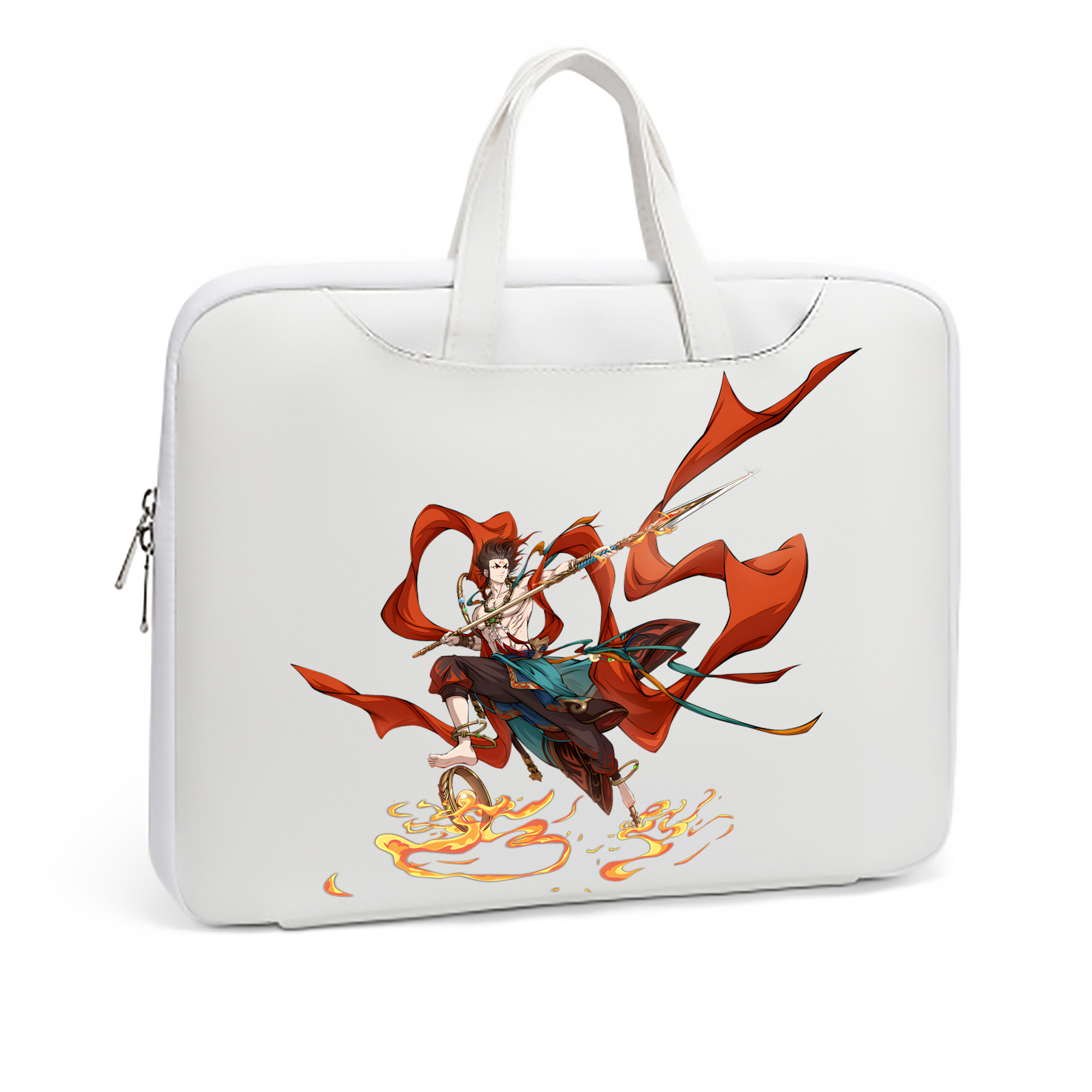 （画像用） Ne Zha 2 ナタ 魔童の大暴れ レザーラップトップバッグ　ノートパソコンケース