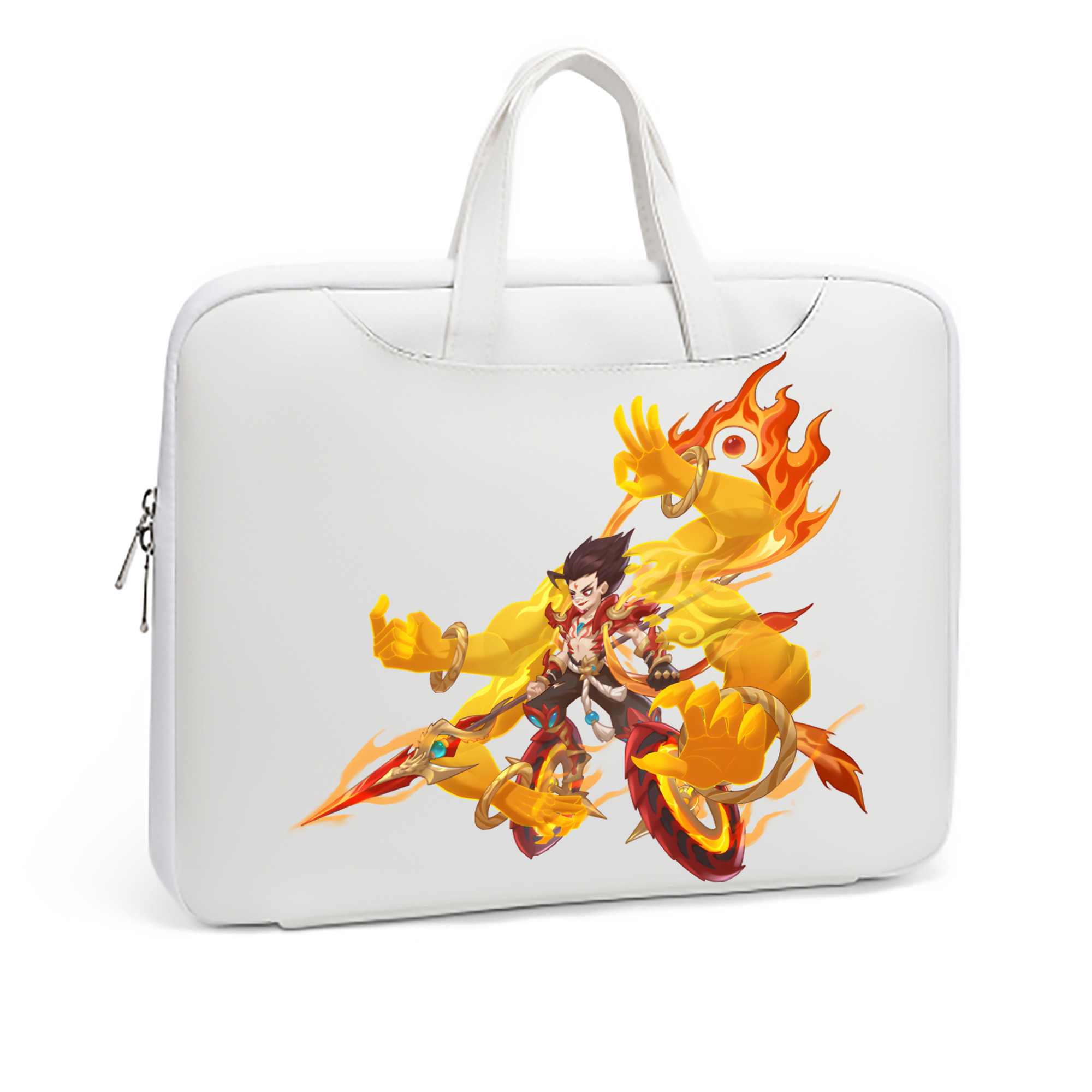 （画像用） Ne Zha 2 ナタ 魔童の大暴れ レザーラップトップバッグ　ノートパソコンケース