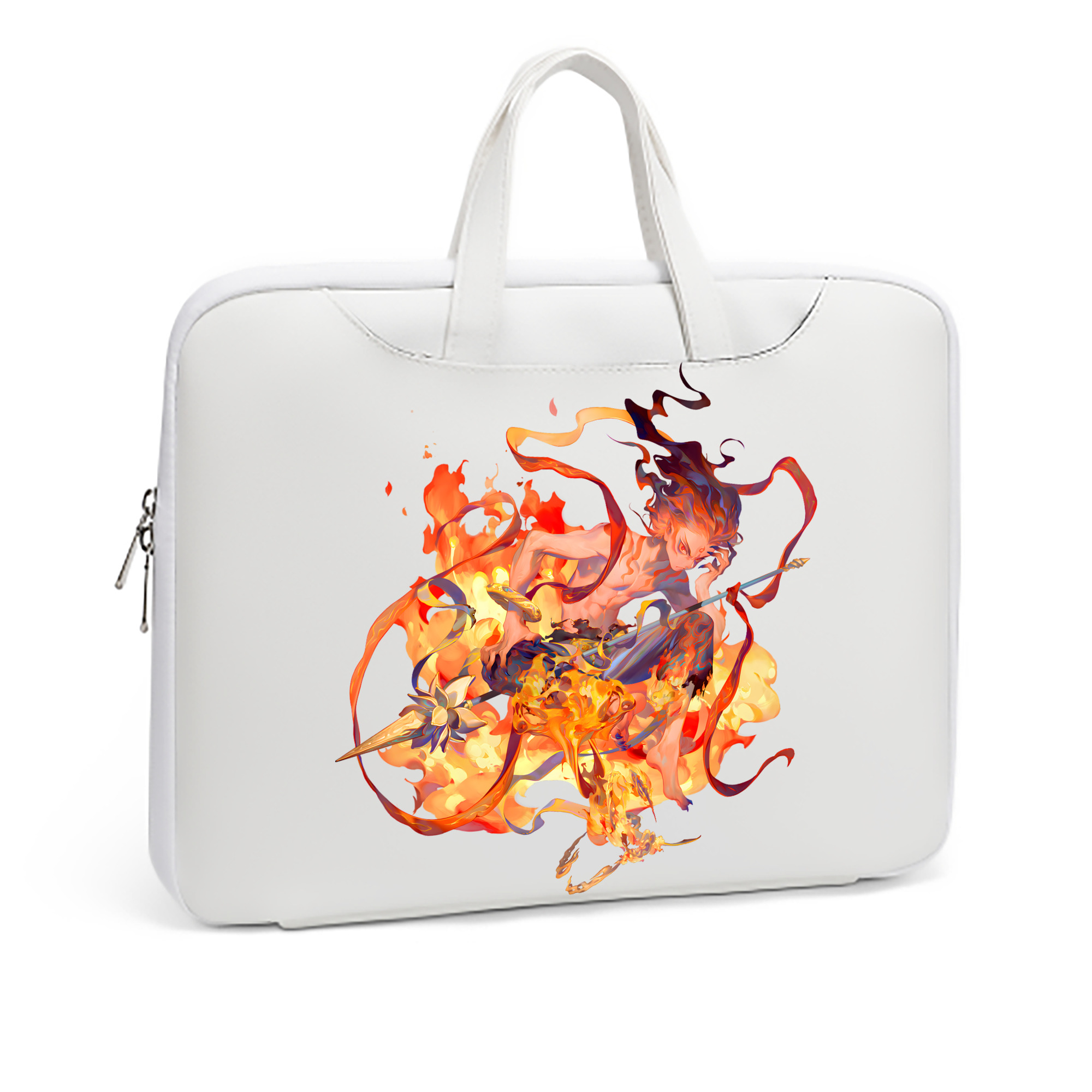 （画像用） Ne Zha 2 ナタ 魔童の大暴れ レザーラップトップバッグ　ノートパソコンケース