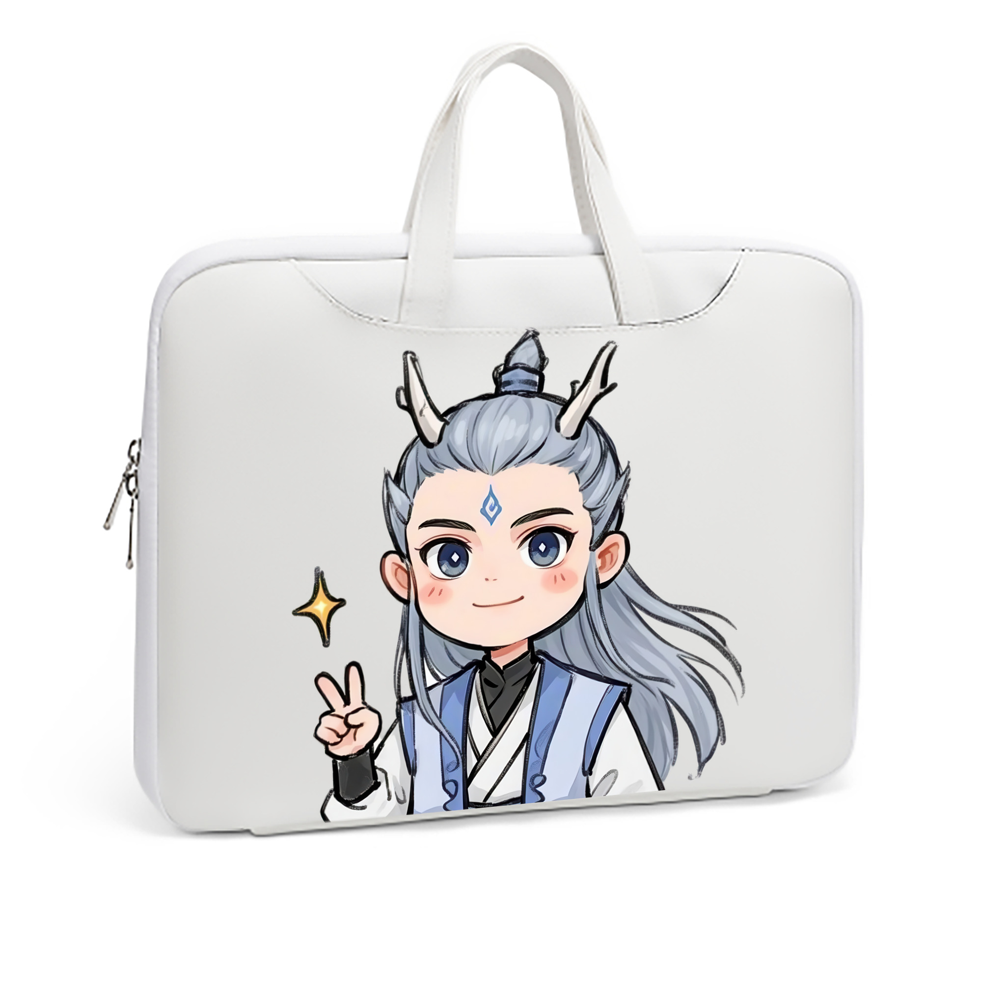 （画像用） Ne Zha 2 ナタ 魔童の大暴れ レザーラップトップバッグ　ノートパソコンケース