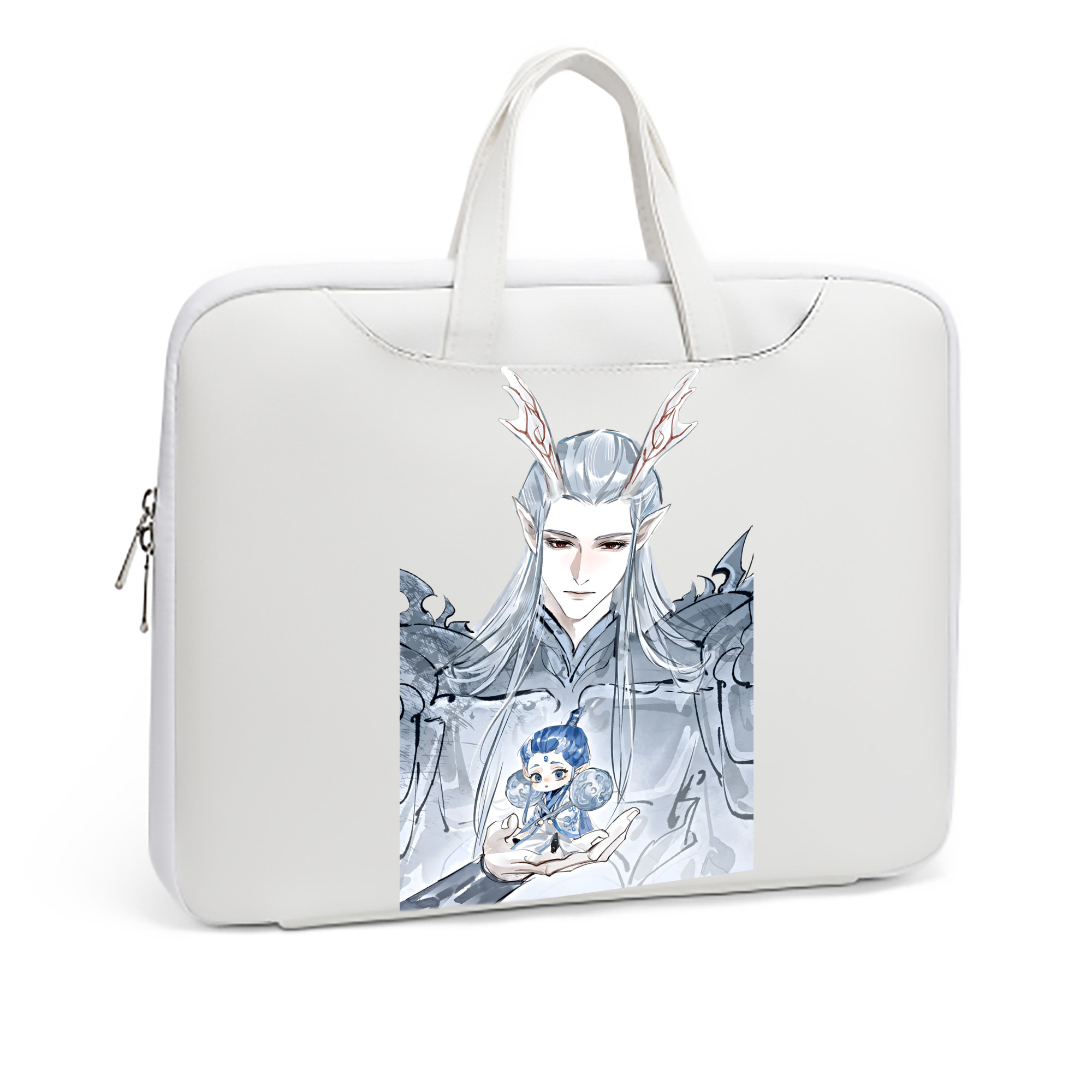 （画像用） Ne Zha 2 ナタ 魔童の大暴れ レザーラップトップバッグ　ノートパソコンケース