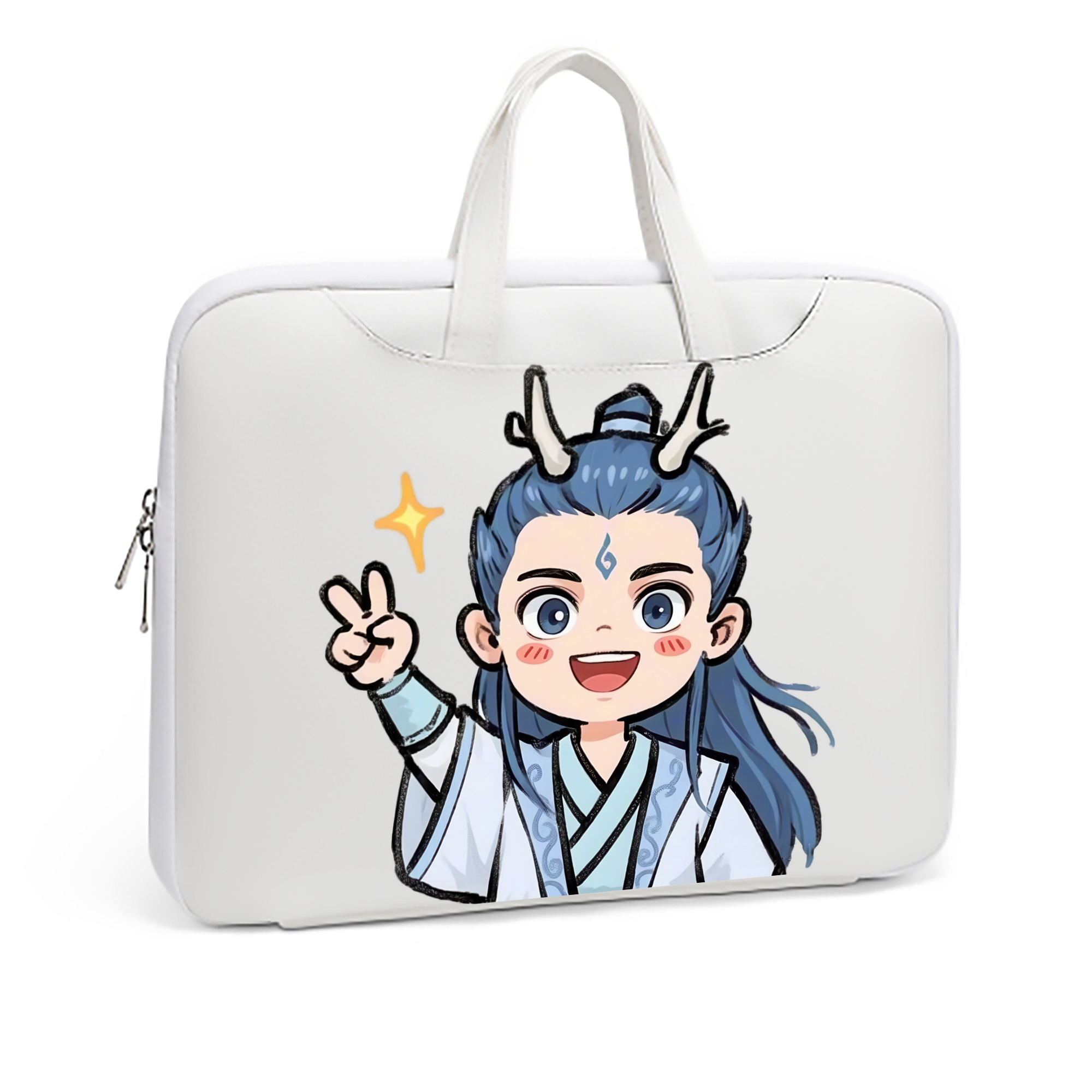 （画像用） Ne Zha 2 ナタ 魔童の大暴れ レザーラップトップバッグ　ノートパソコンケース