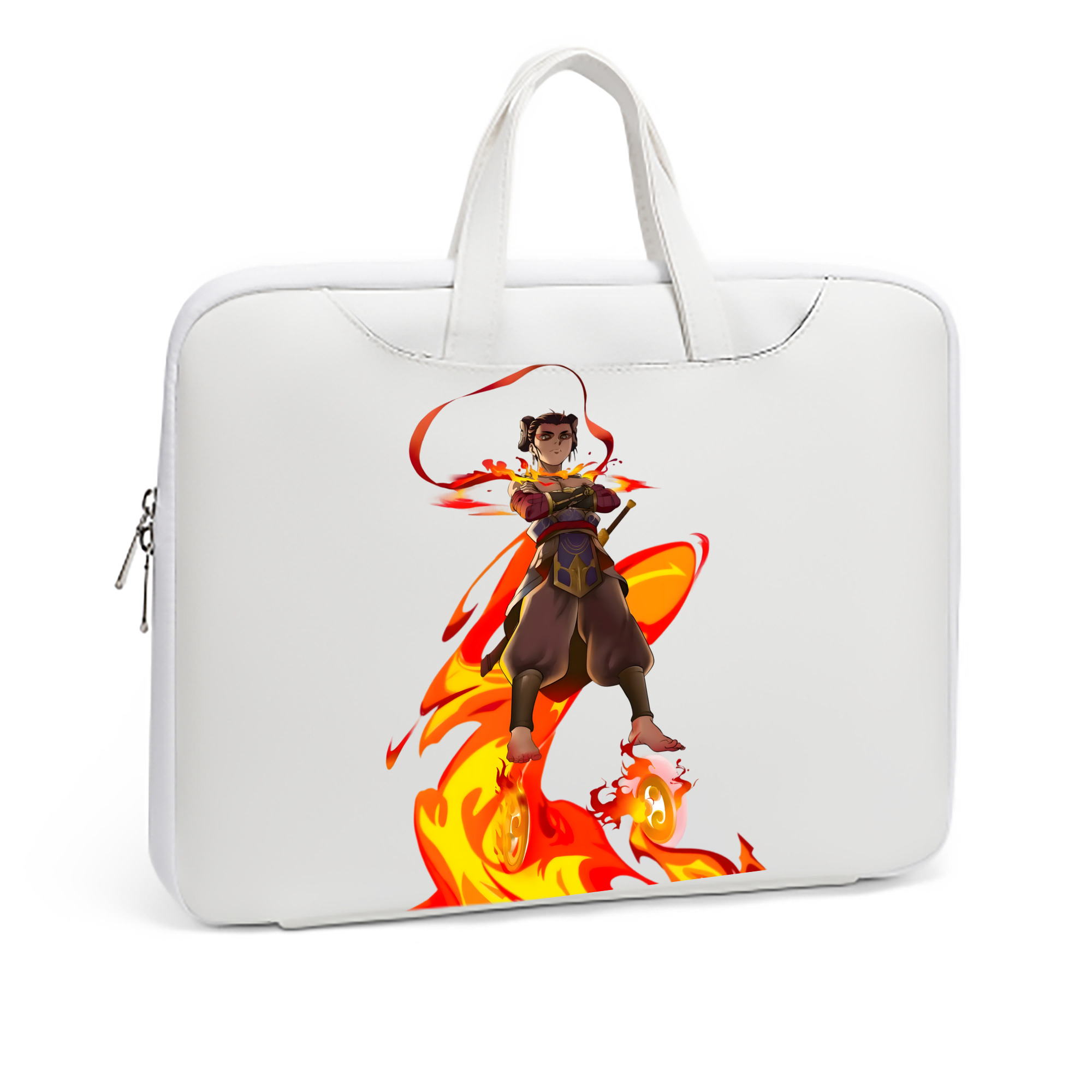 （画像用） Ne Zha 2 ナタ 魔童の大暴れ レザーラップトップバッグ　ノートパソコンケース