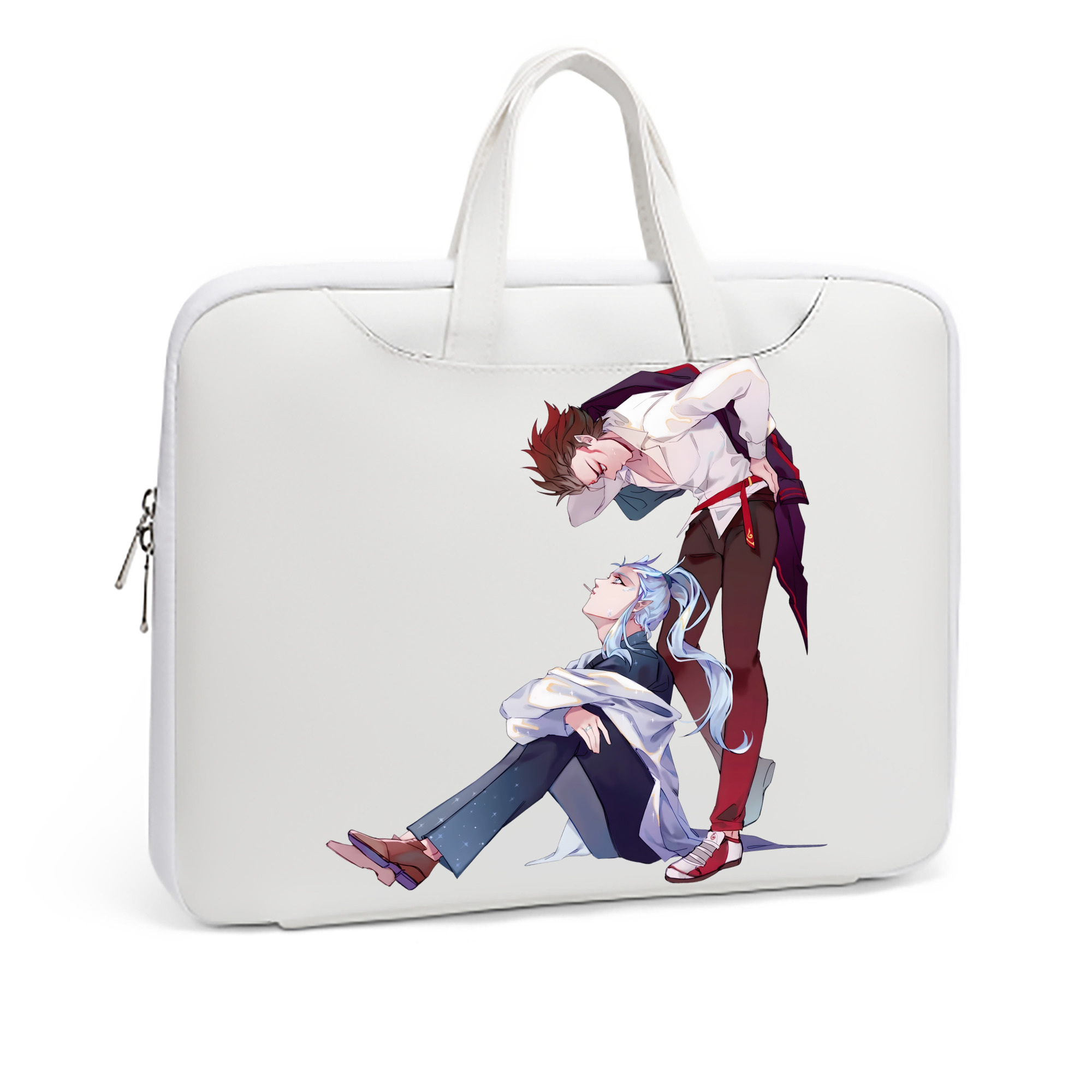 （画像用） Ne Zha 2 ナタ 魔童の大暴れ レザーラップトップバッグ　ノートパソコンケース