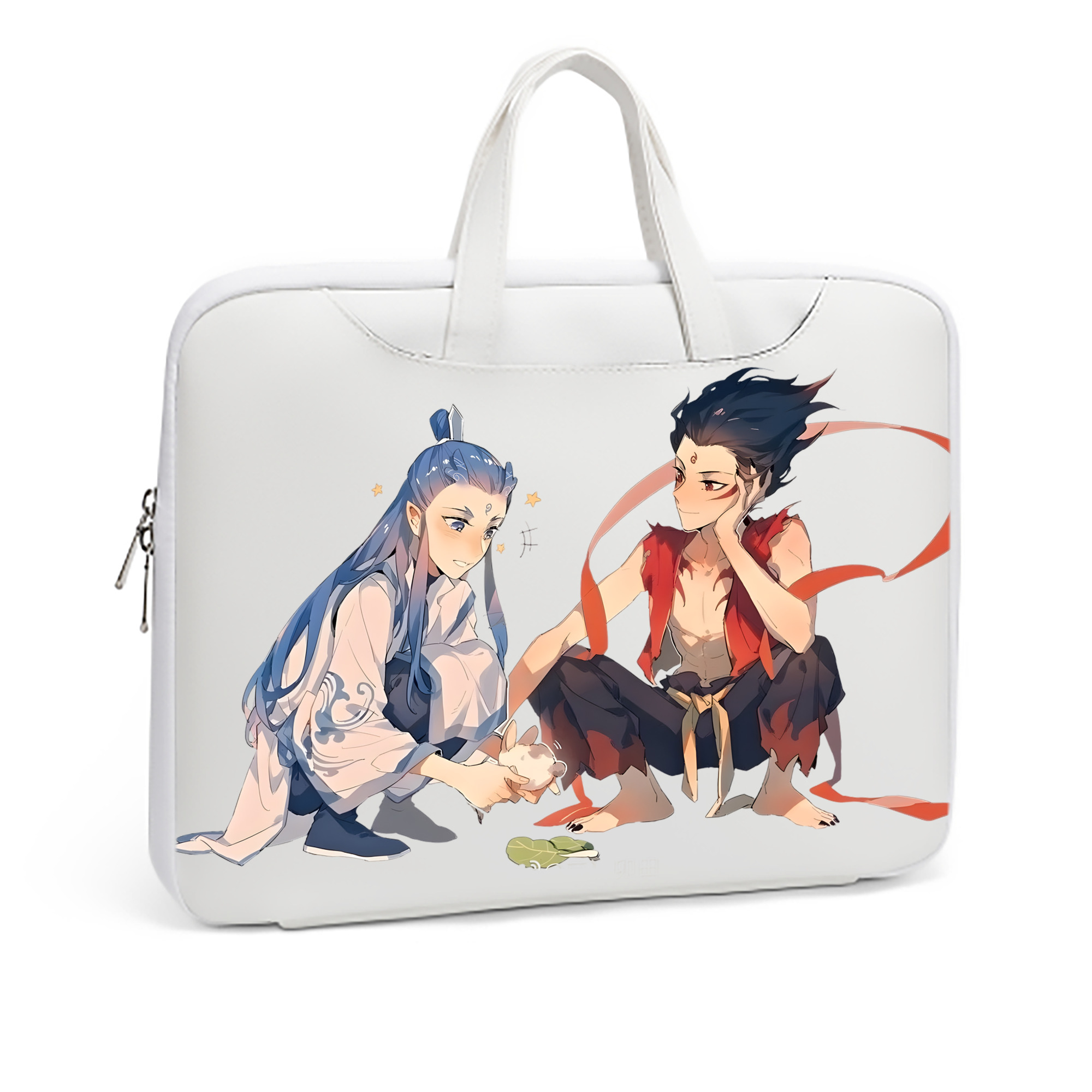 （画像用） Ne Zha 2 ナタ 魔童の大暴れ レザーラップトップバッグ　ノートパソコンケース